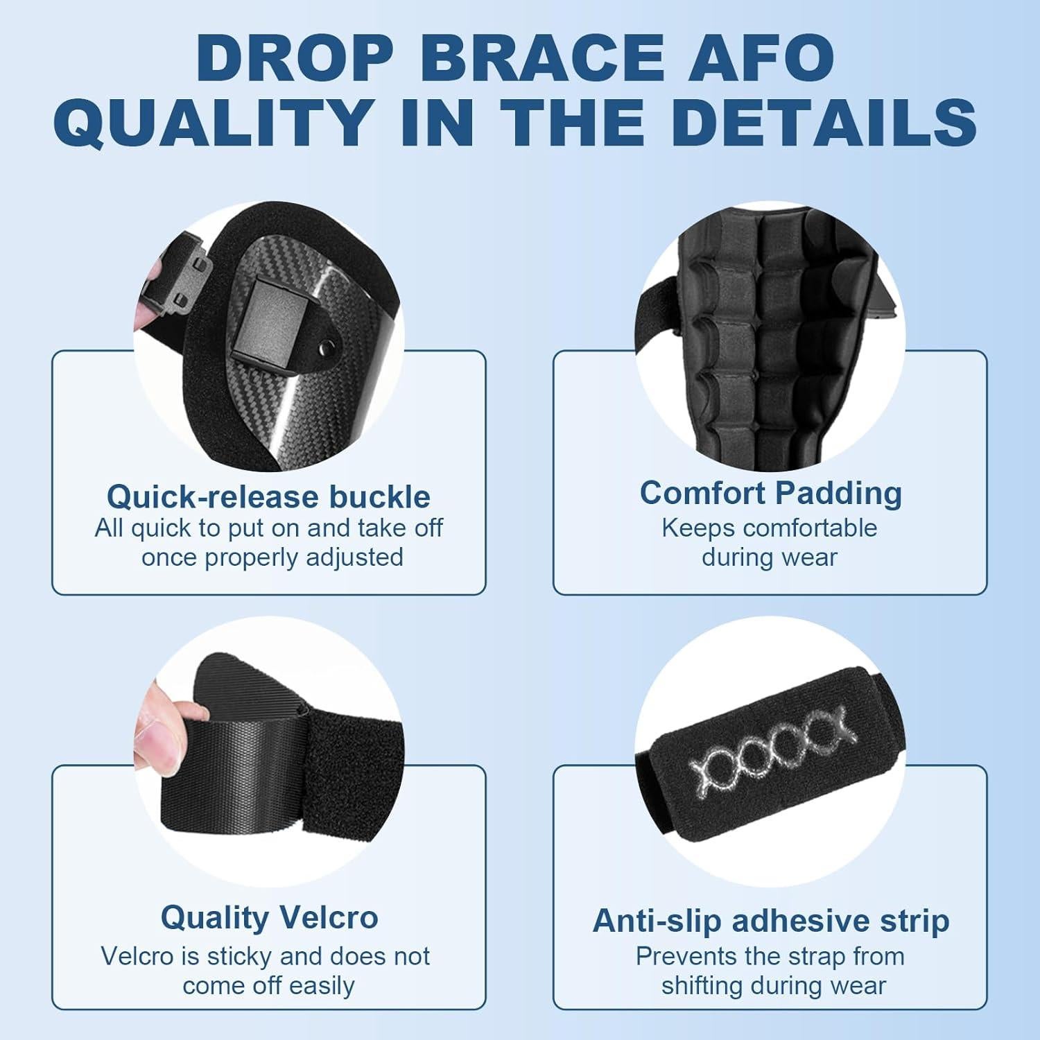 Férula AFO Estinko para Tobillo y Pie Caído - XLarge