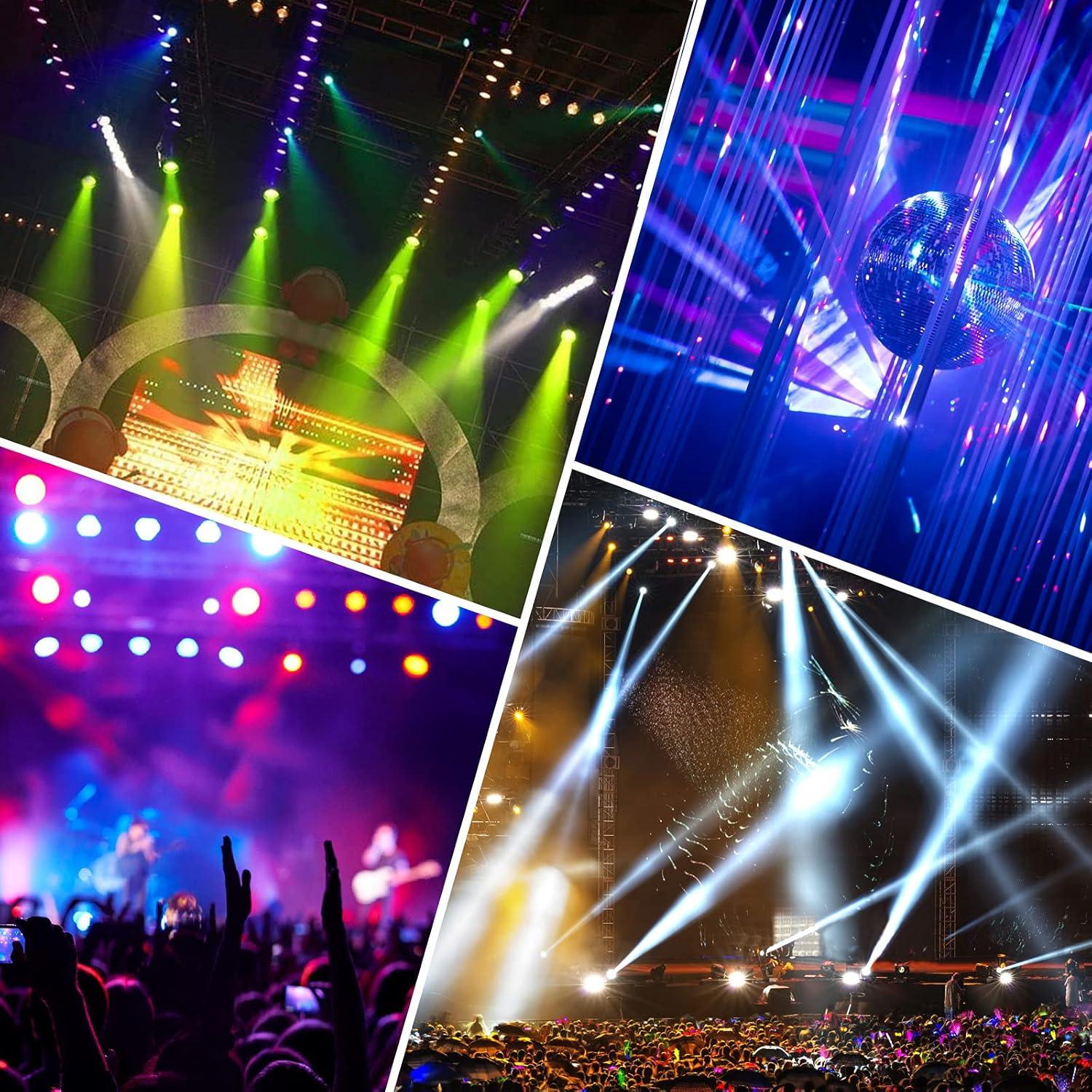 Luces de escenario LED U`King 36W RGB 4 paquetes DMX