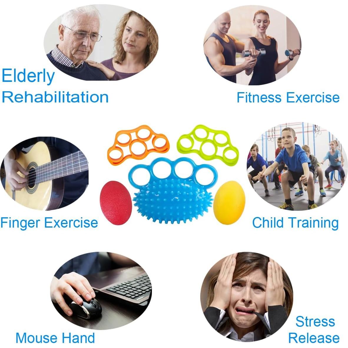 Kit de Ejercicio para Manos Qihengzhijia - 5 Piezas, 3-25kg