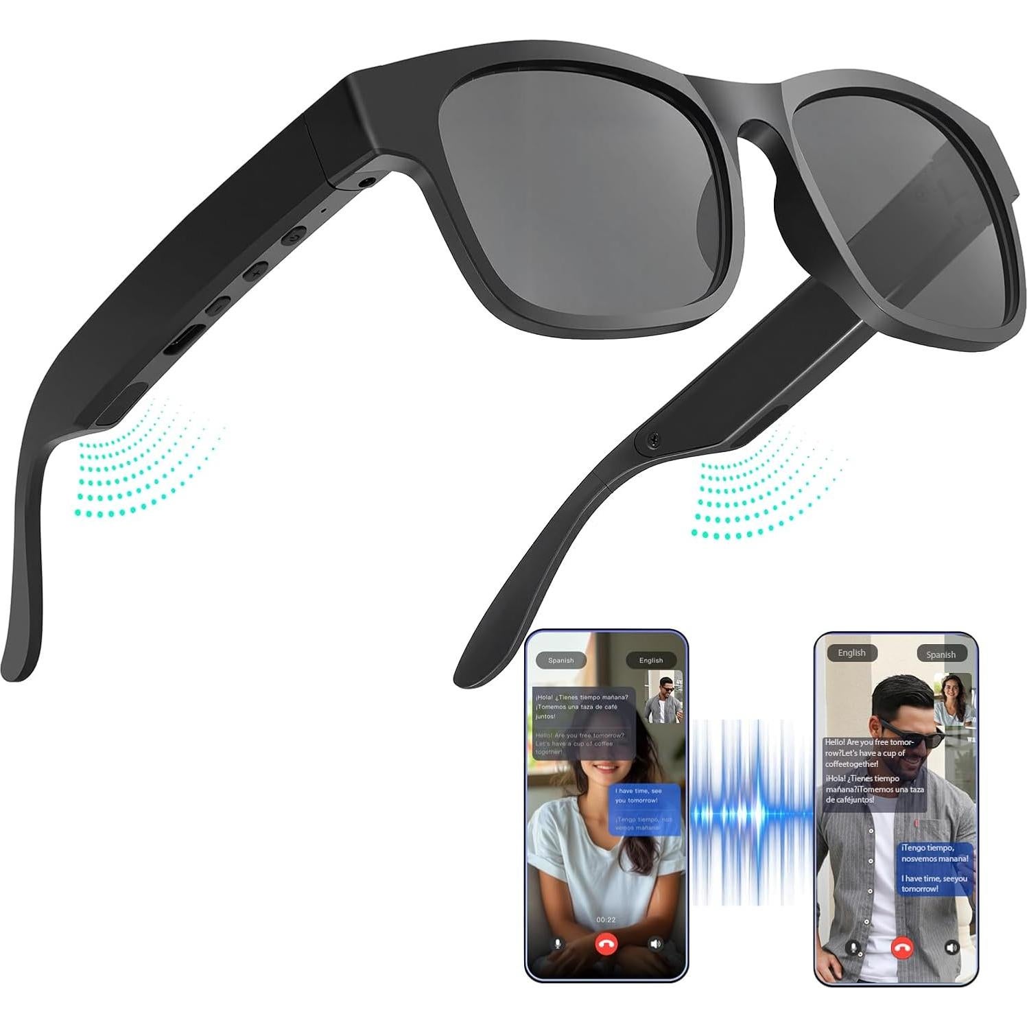 Gafas Inteligentes AI SHENZHEN A12 con Traducción Multilingüe