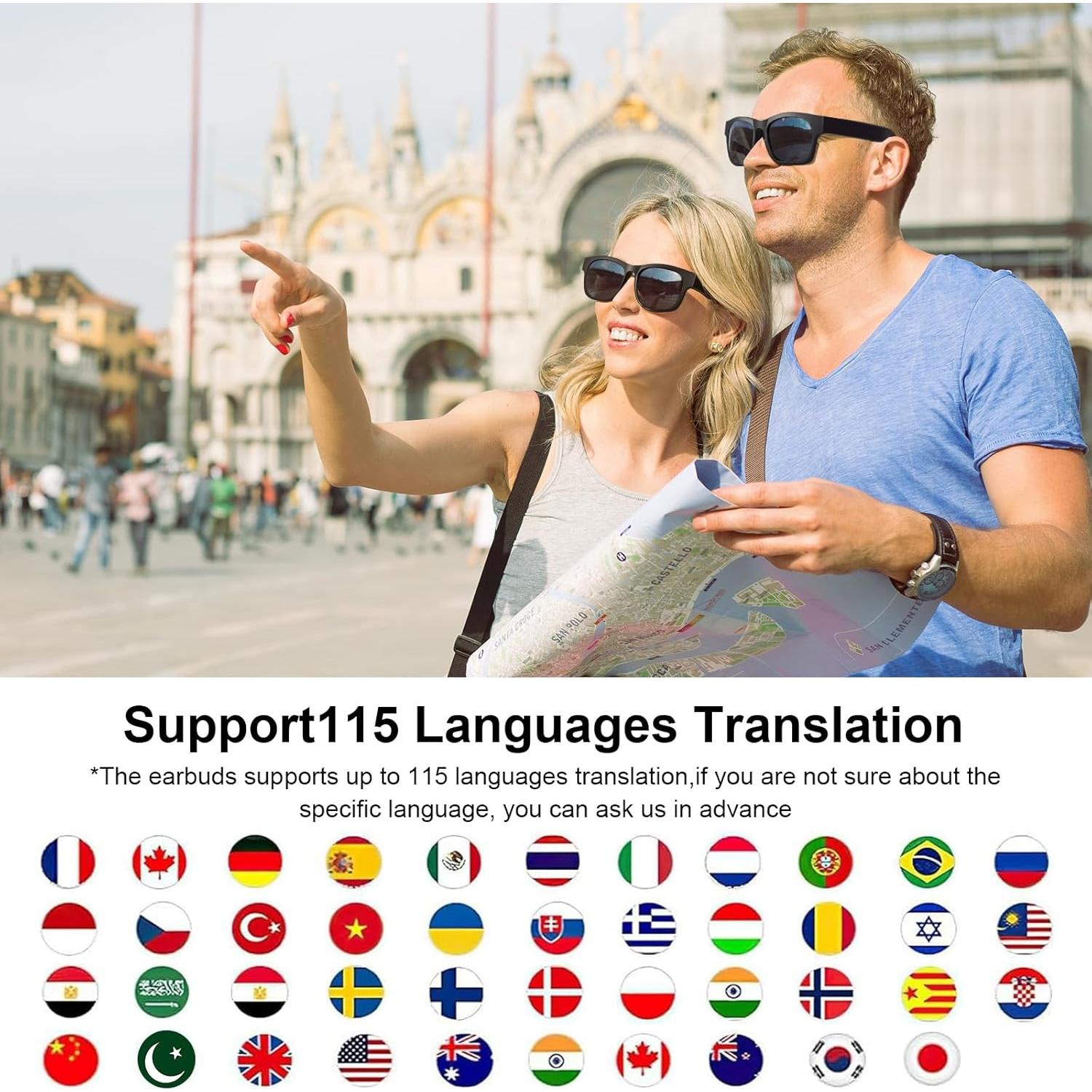 Gafas Inteligentes AI SHENZHEN A12 con Traducción Multilingüe