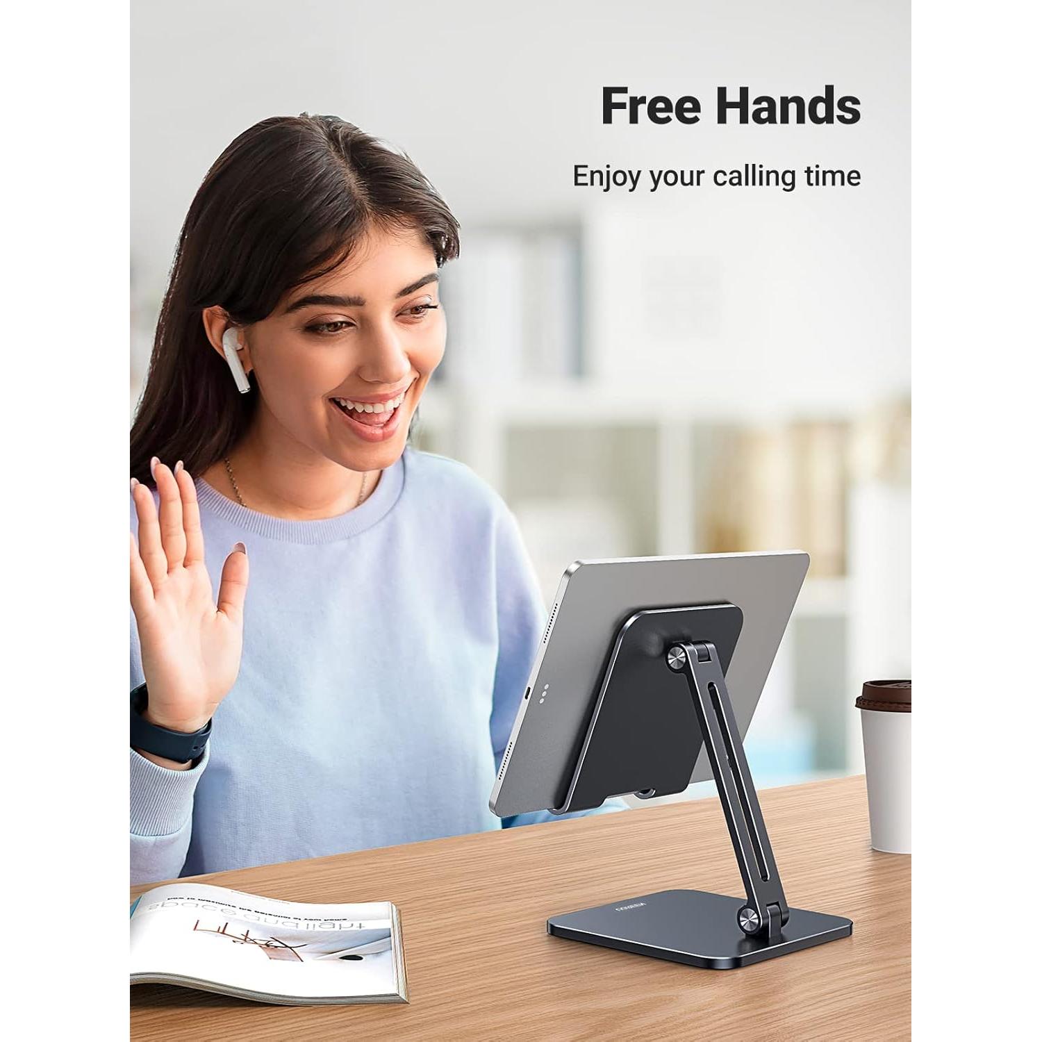 Soporte para Tableta UGREEN Ajustable Negro 18.3x12cm