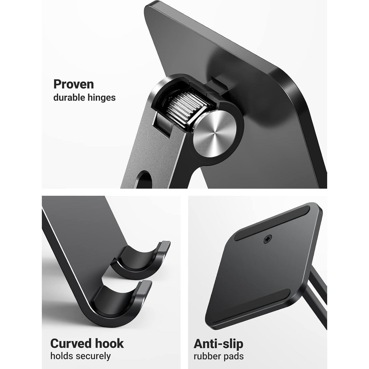 Soporte para Tableta UGREEN Ajustable Negro 18.3x12cm