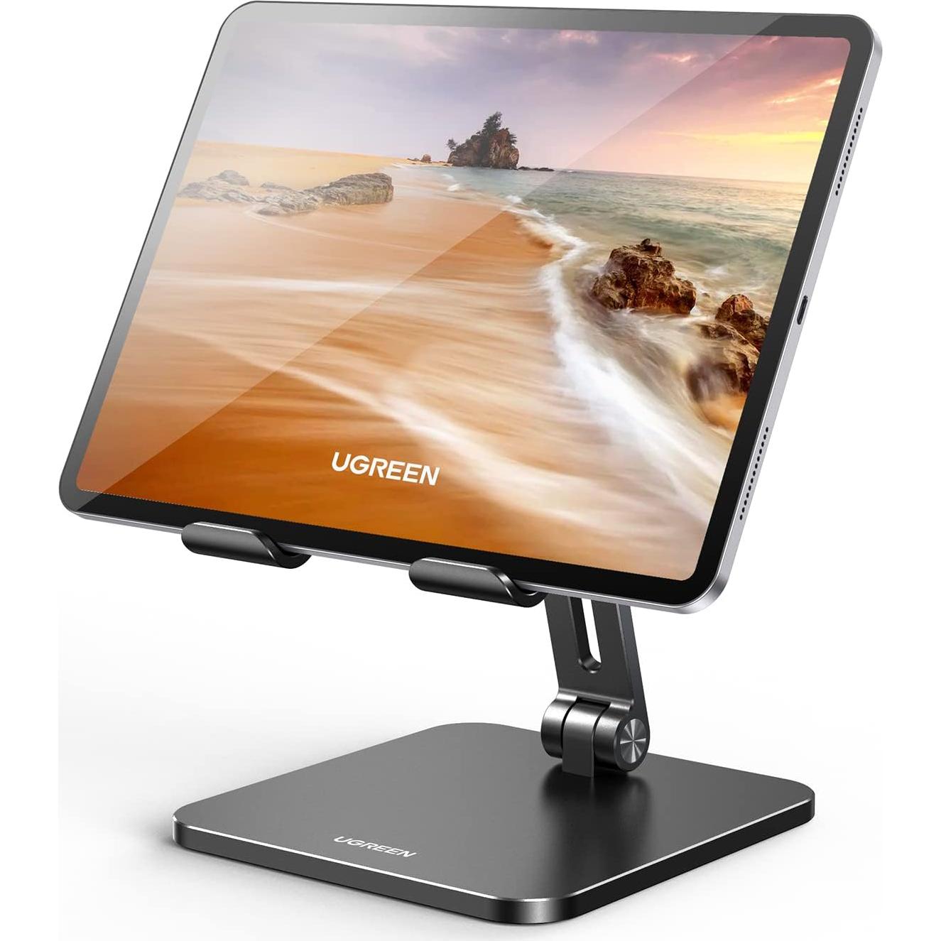 Soporte para Tableta UGREEN Ajustable Negro 18.3x12cm