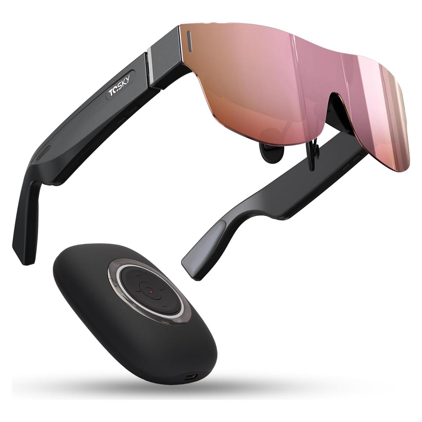 Gafas Inteligentes TQSKY T1 con T-Box, Pantalla HD 150"