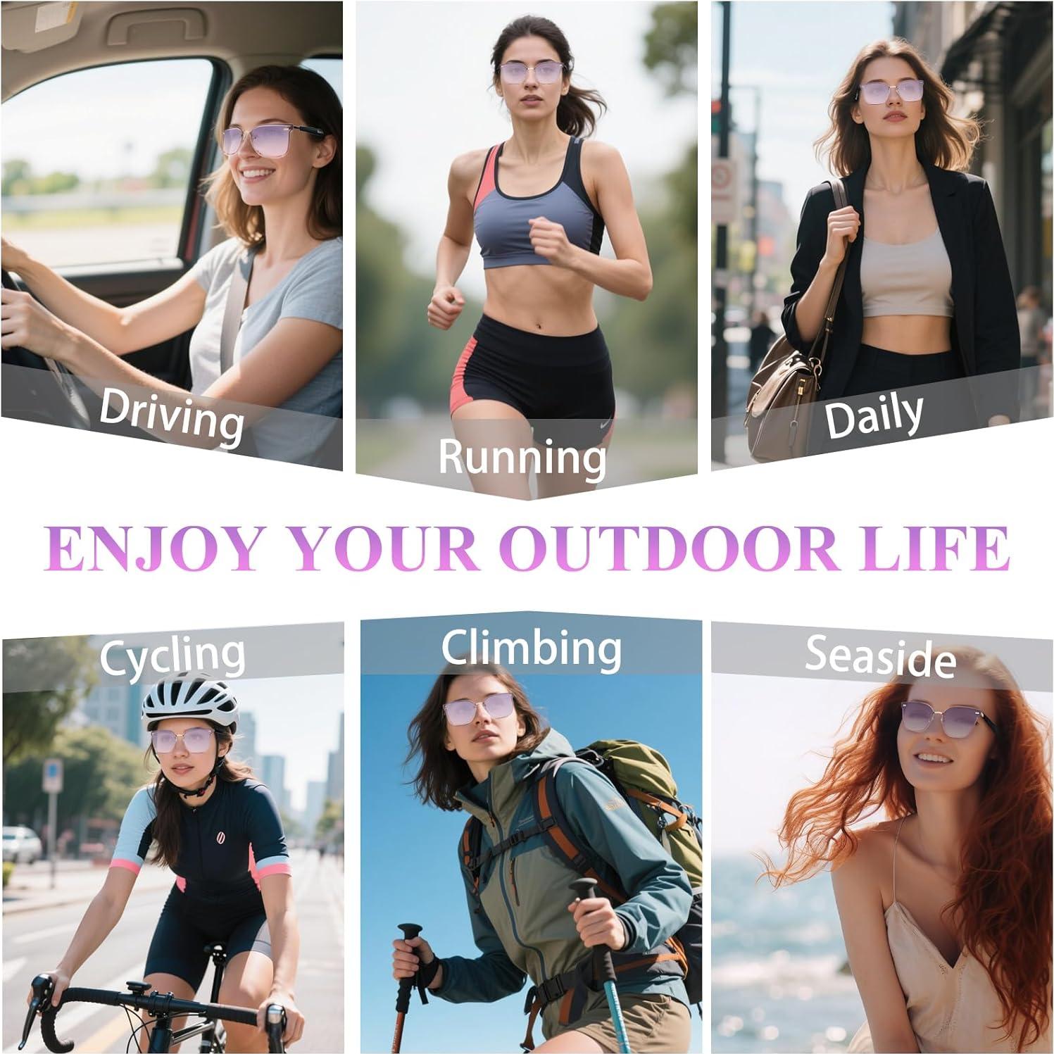 Gafas Inteligentes Bluetooth Dormiro IPX7 con Traductor AI 150+ Idiomas