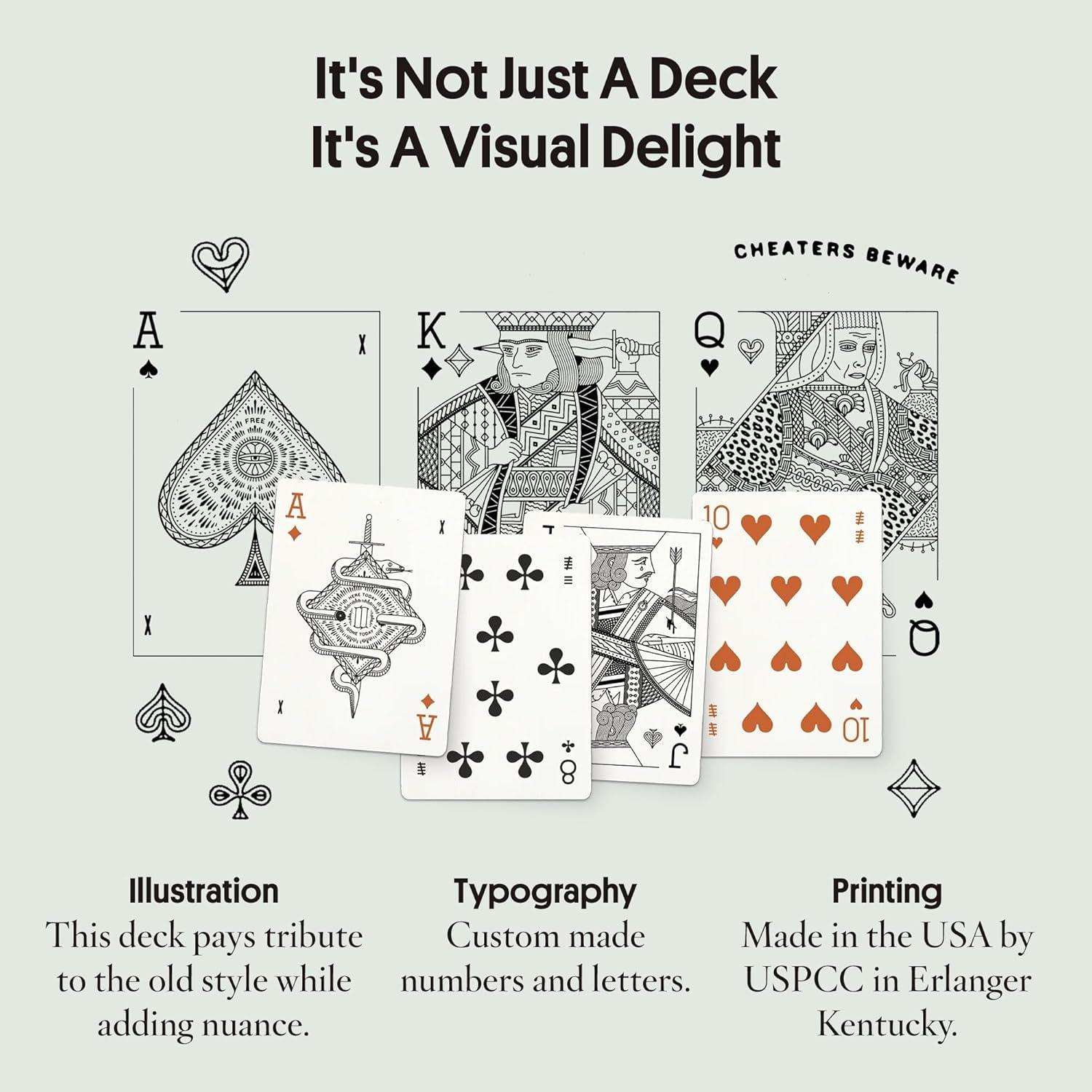 Baraja de Cartas Premium Misc. Goods Co. Cactus - Ilustraciones Únicas