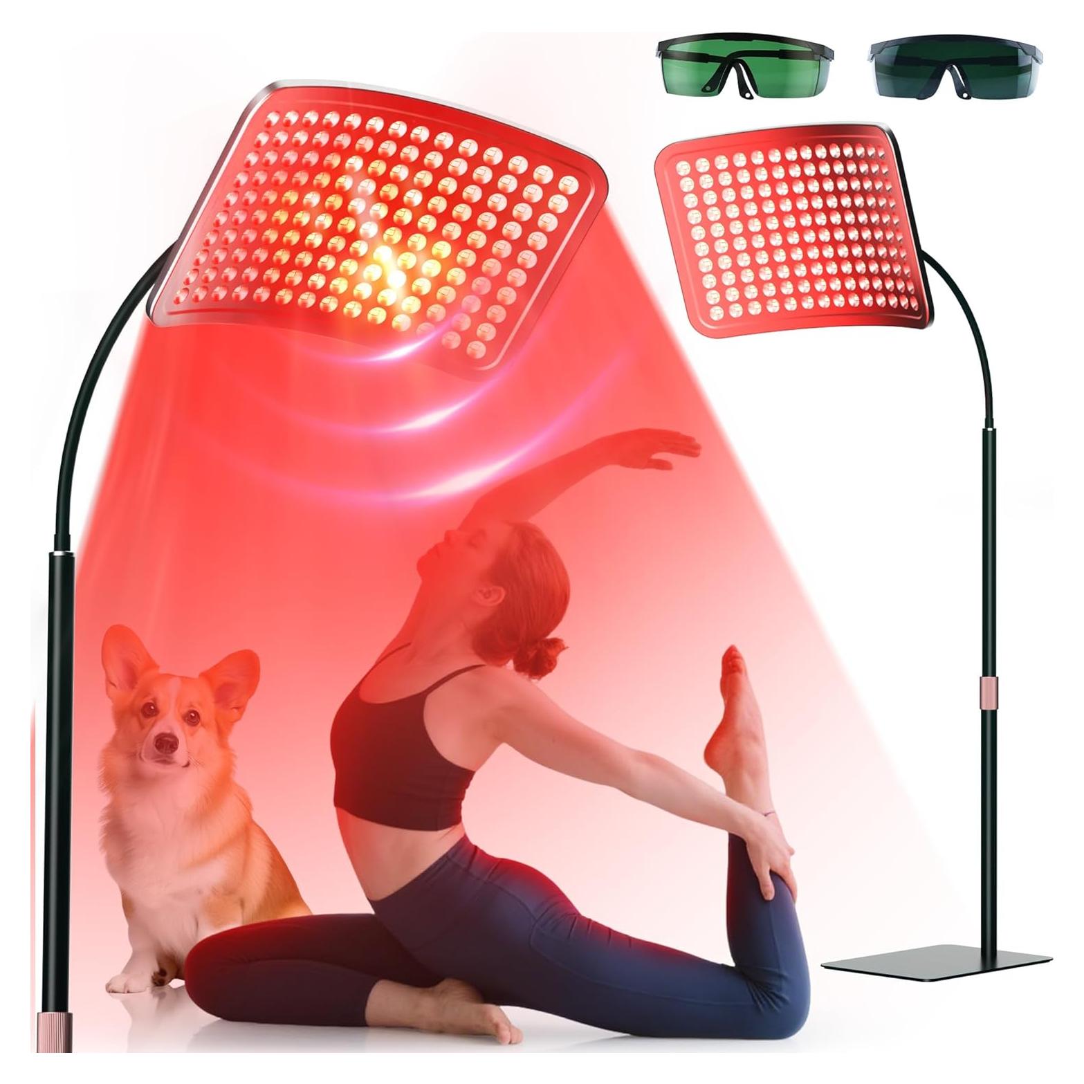 Panel de Luz Roja Aulanto 280 LEDs Terapia Infrarroja 660nm 850nm