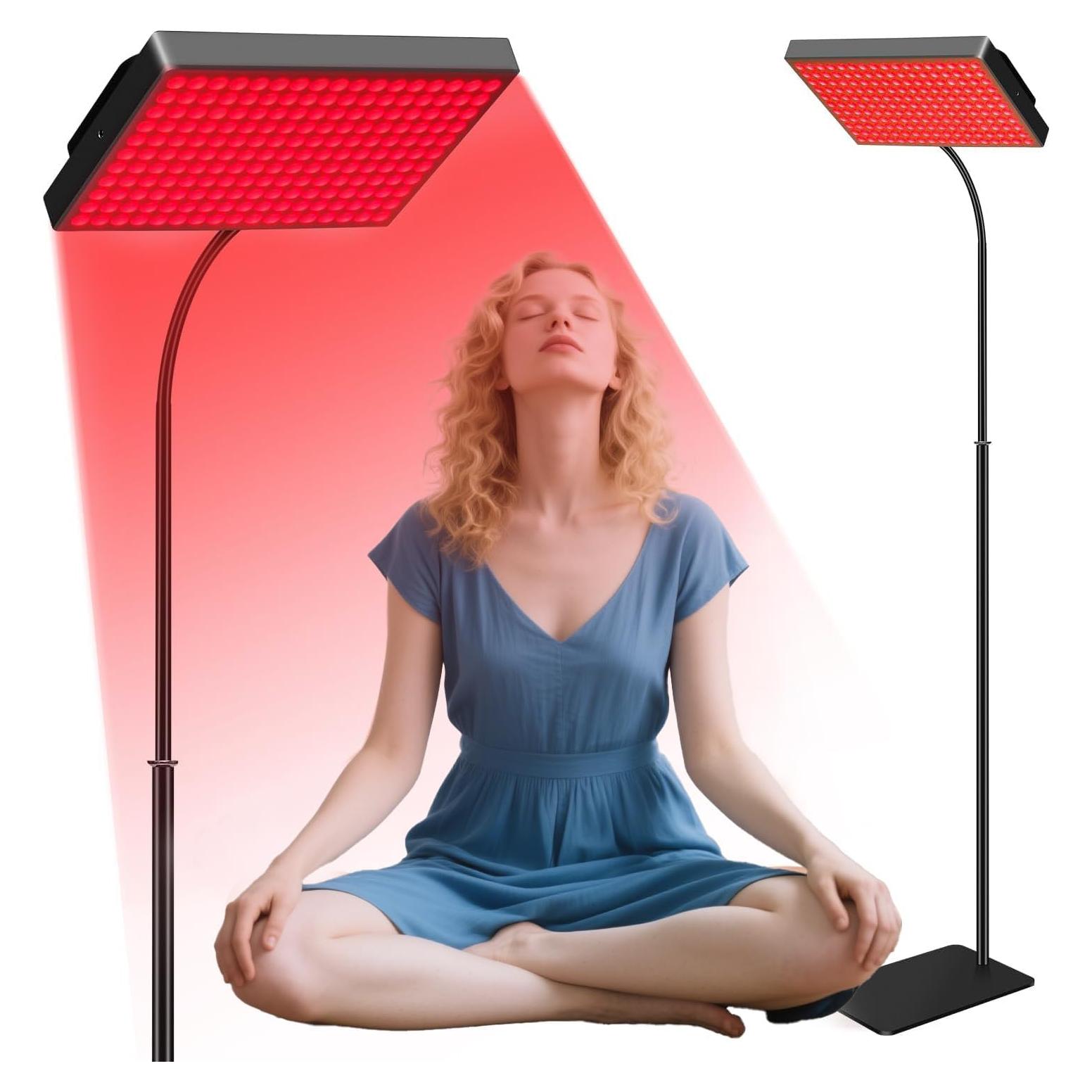 Lámpara de Terapia de Luz Roja MOTAYU 660nm y 850nm para Cara y Cuerpo