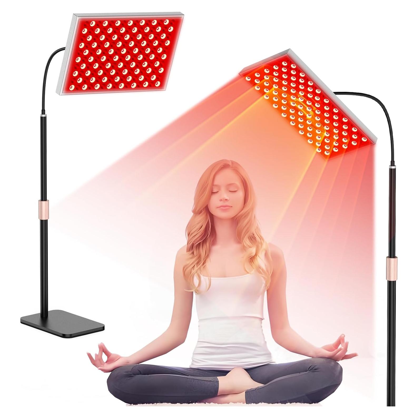 Lámpara de Terapia de Luz Roja Skyalxy 660nm y 850nm con Soporte Ajustable