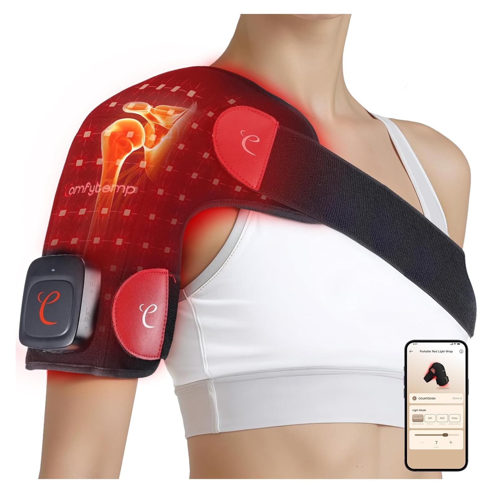 Almohadilla Terapia Luz Roja Inalámbrica Comfytemp 94 LEDs