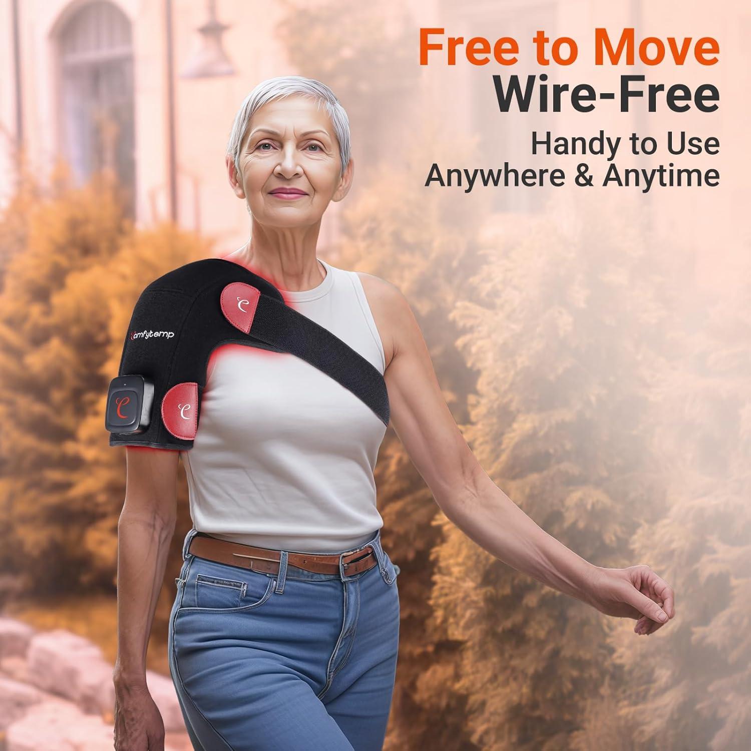 Almohadilla Terapia Luz Roja Inalámbrica Comfytemp 94 LEDs