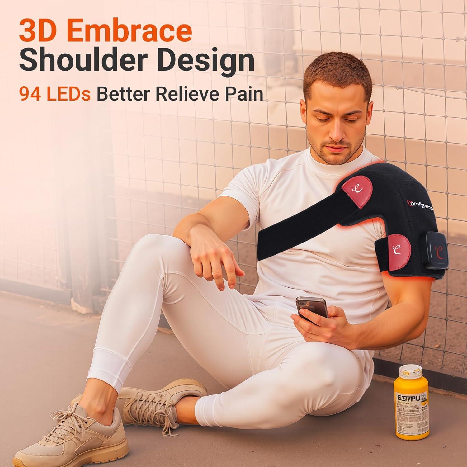 Almohadilla Terapia Luz Roja Inalámbrica Comfytemp 94 LEDs