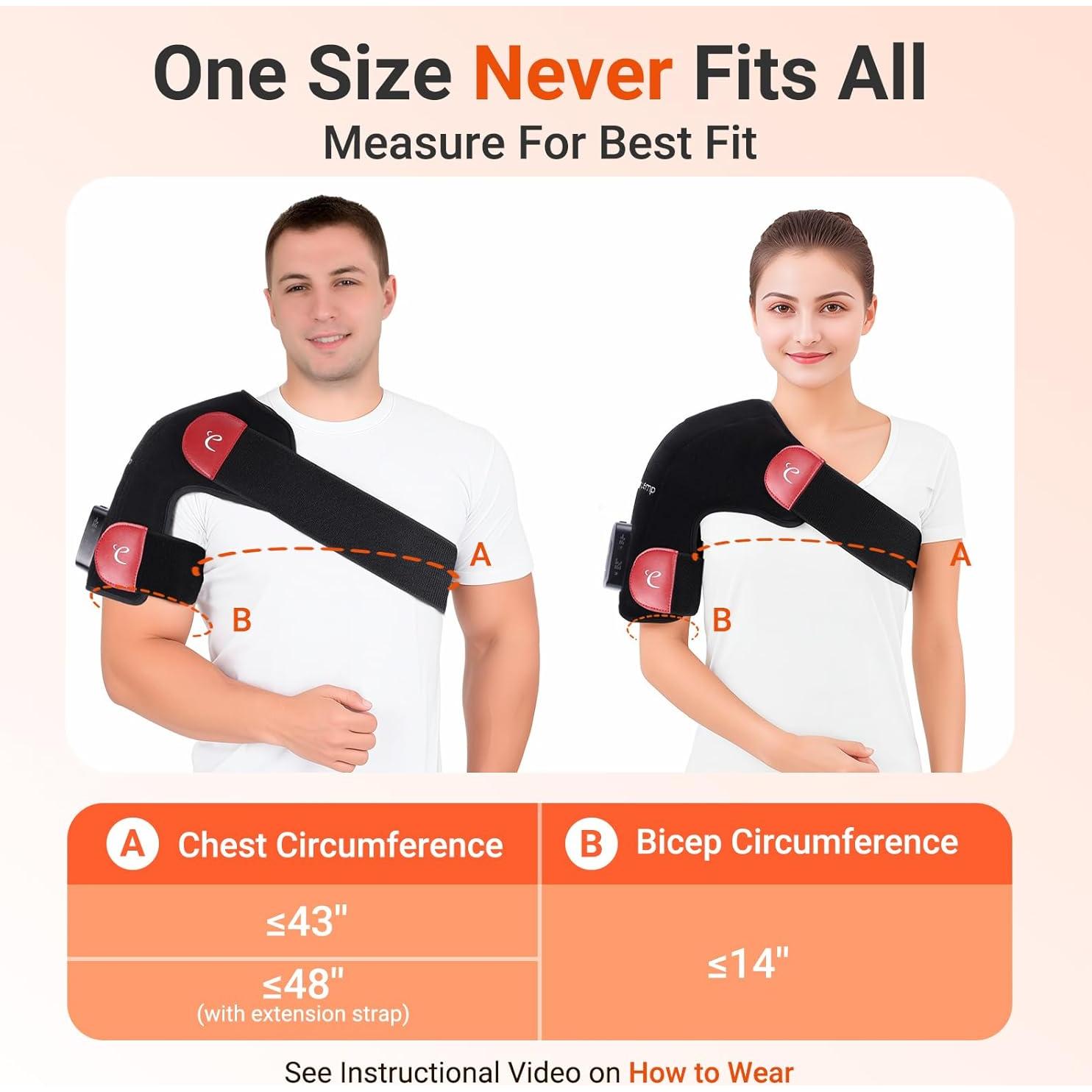 Almohadilla Terapia Luz Roja Inalámbrica Comfytemp 94 LEDs