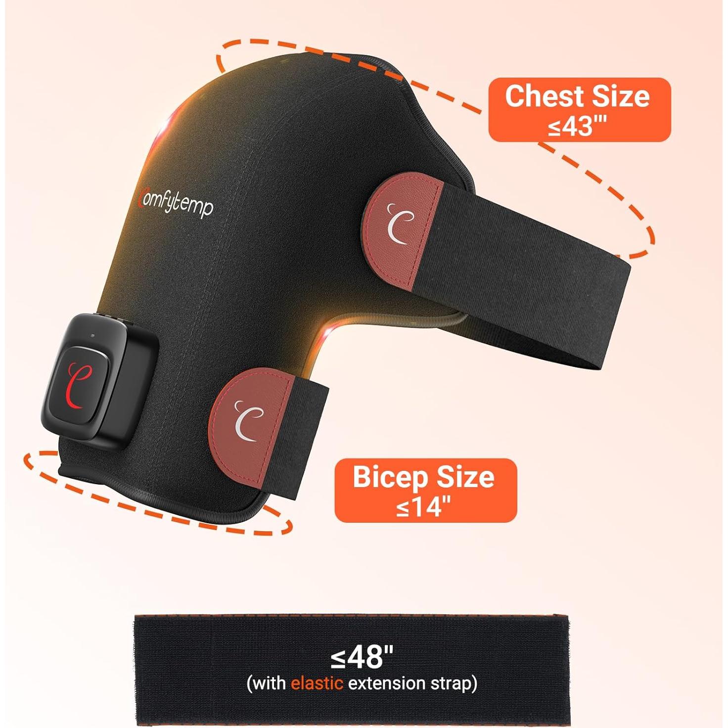 Almohadilla Terapia Luz Roja Inalámbrica Comfytemp 94 LEDs