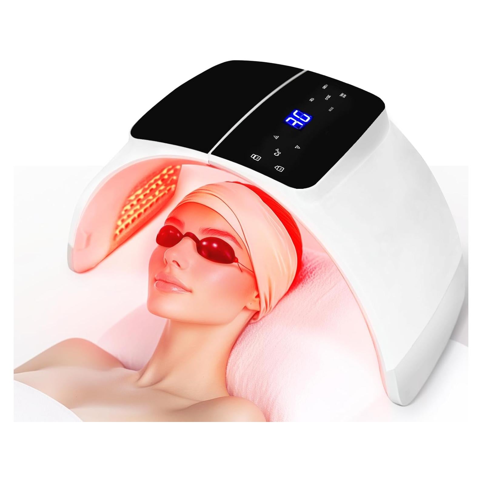 Máscara de Terapia de Luz Roja LED Duevie 7 en 1 Cuidado Facial