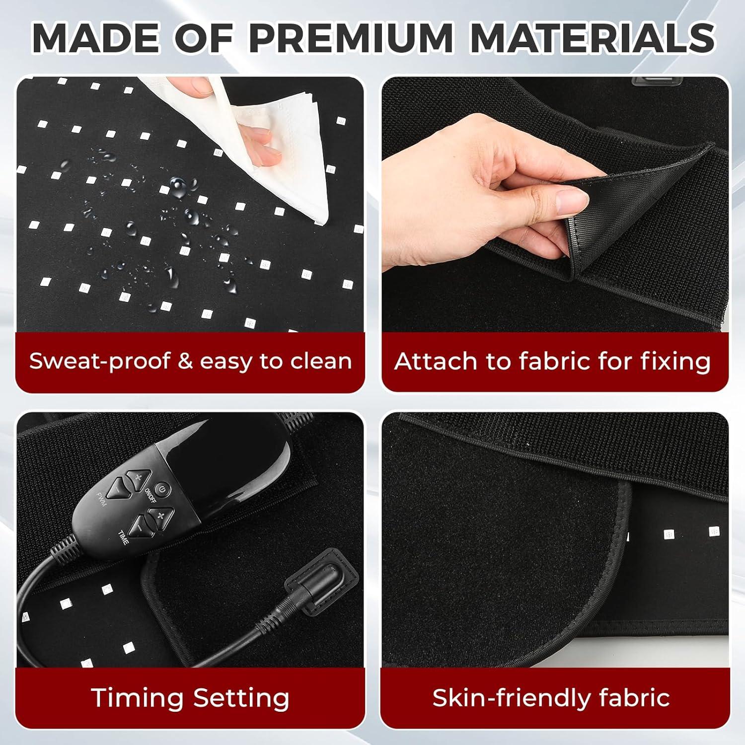 Almohadilla de Terapia de Luz Roja Fyovuv 80x36cm 210 LEDs