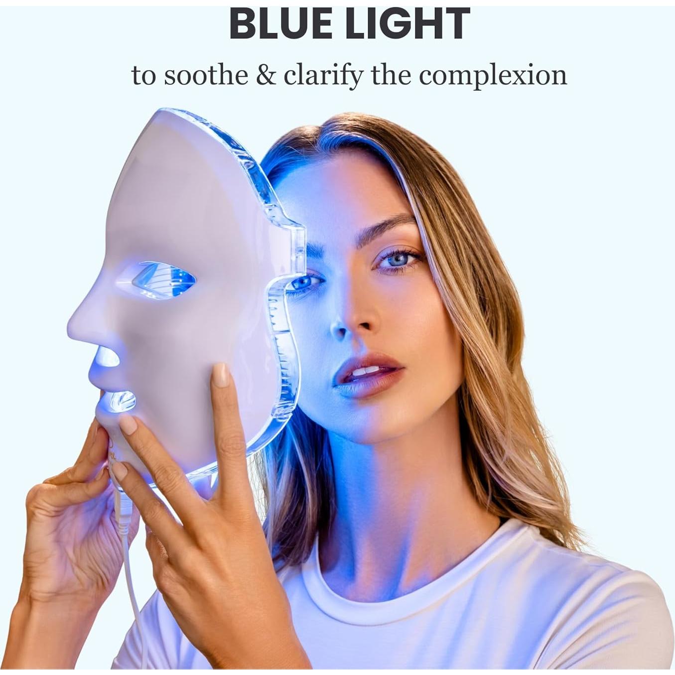 Máscara LED Luma de Pure Daily Care | 7 Modos de Color | 5 Intensidades