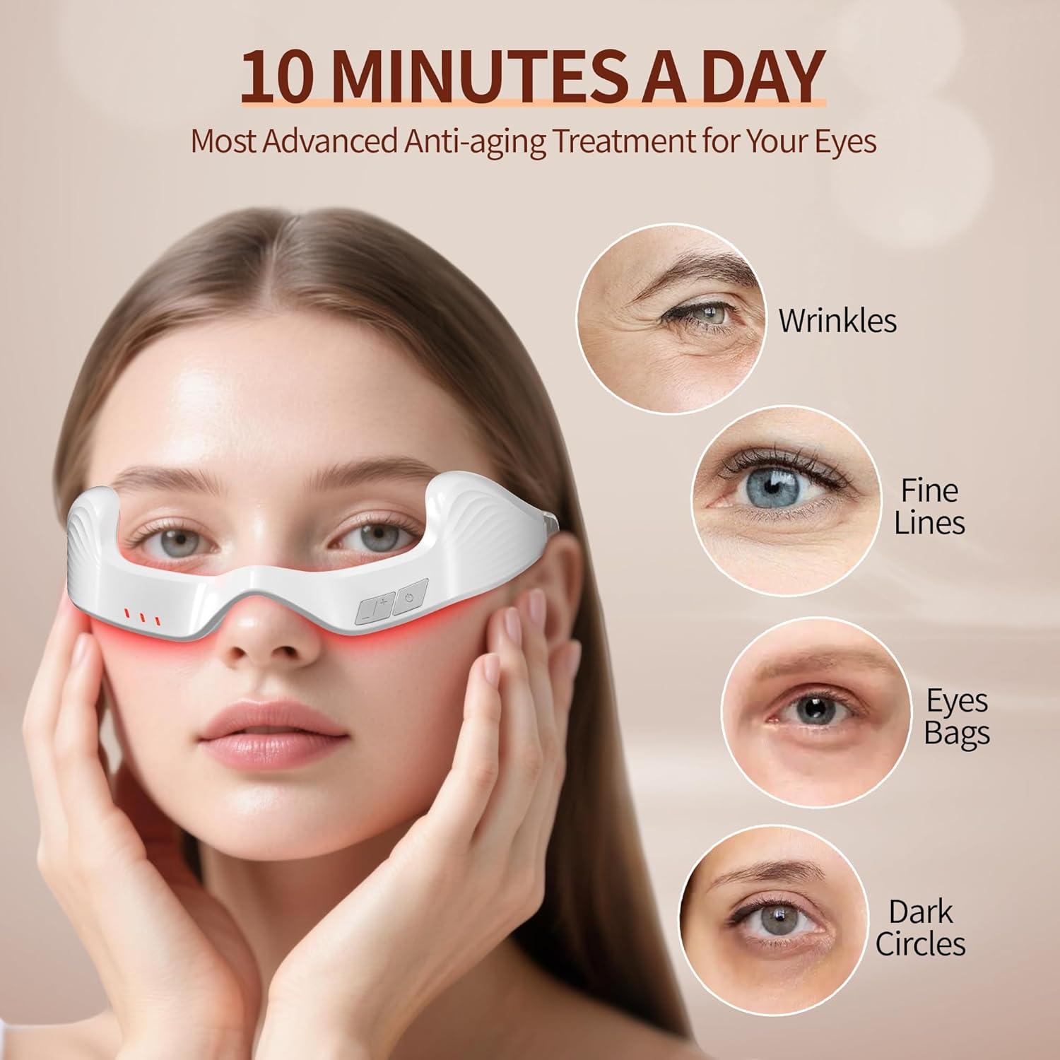 Gafas de terapia de luz roja LED Nutra Light 650nm para arrugas