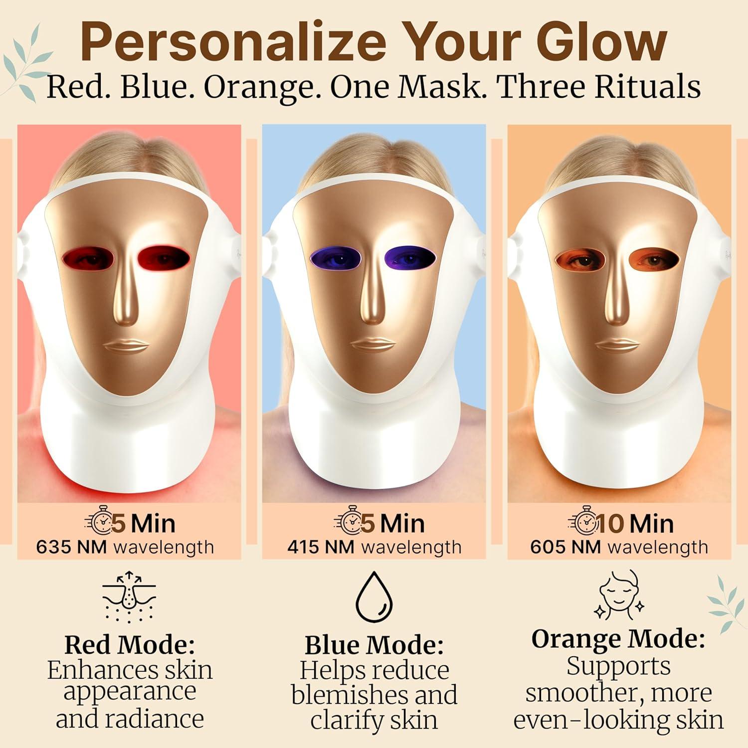 Máscara LED Rejuvmask para Cara y Cuello - Ligera 0.54 kg