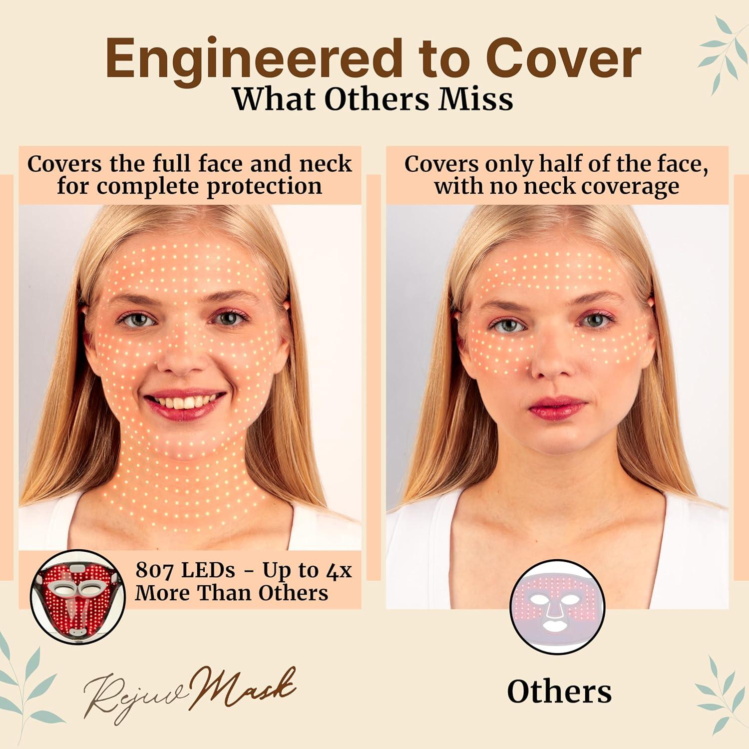 Máscara LED Rejuvmask para Cara y Cuello - Ligera 0.54 kg