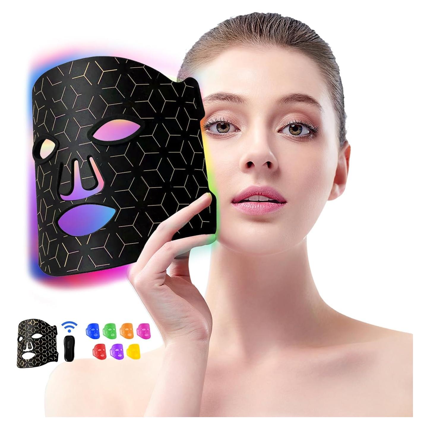 Máscara de Terapia de Luz Roja Duevie FM-002 7 Colores 400 LEDs