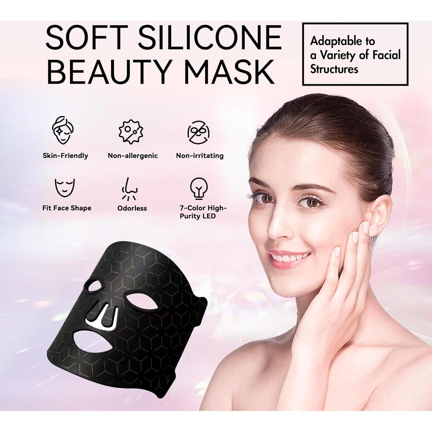 Máscara de Terapia de Luz Roja Duevie FM-002 7 Colores 400 LEDs