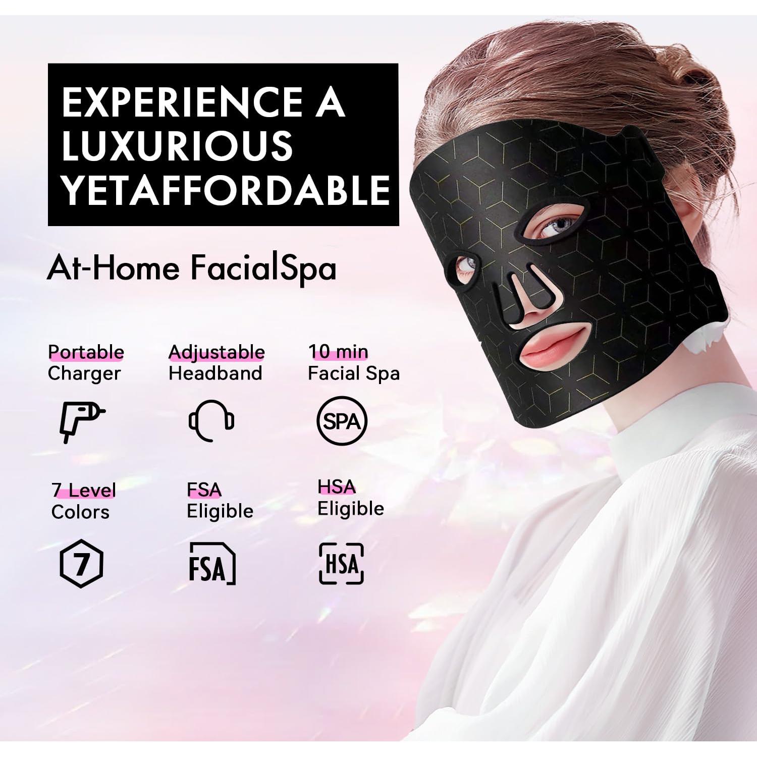 Máscara de Terapia de Luz Roja Duevie FM-002 7 Colores 400 LEDs