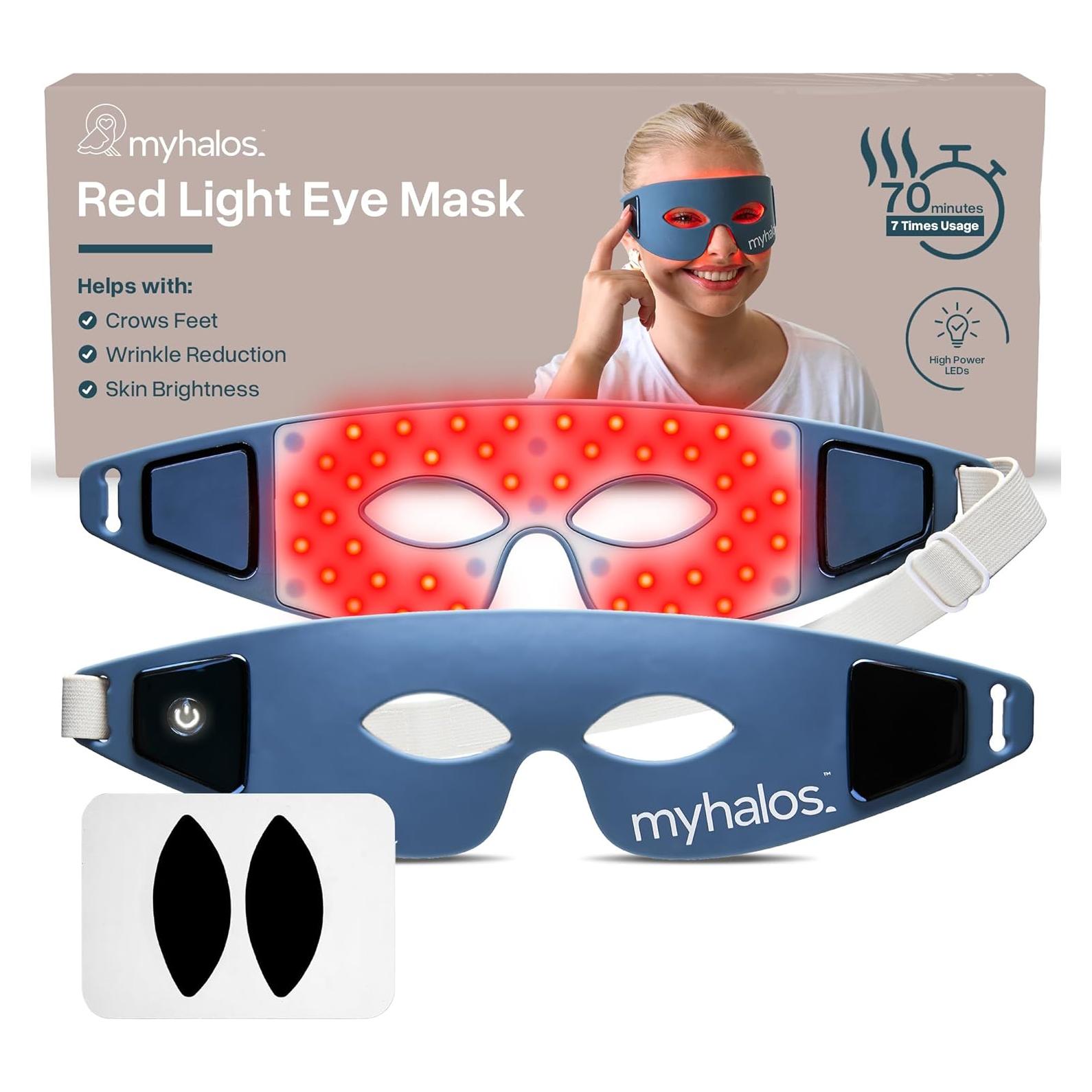 Máscara de Terapia de Luz Roja MyHalos para Ojos - Antiarrugas