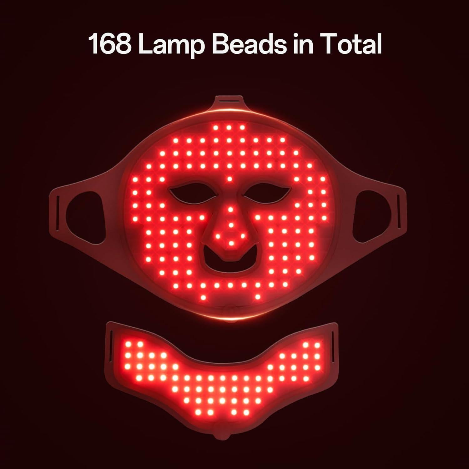 Máscara de Luz Roja Facego para Cara y Cuello - 7 Colores, Portátil