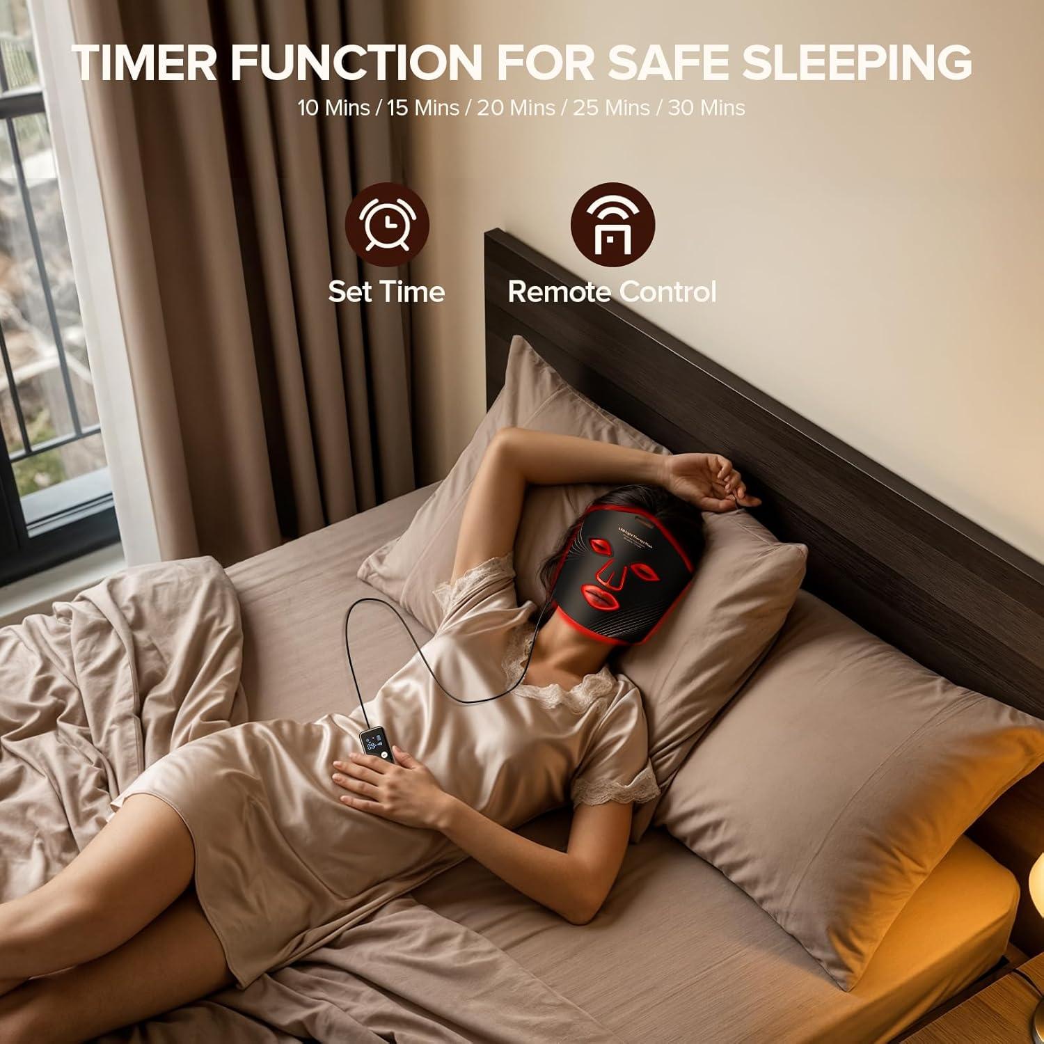 Máscara de Terapia de Luz LED Duuckin 8 Modos para la Cara