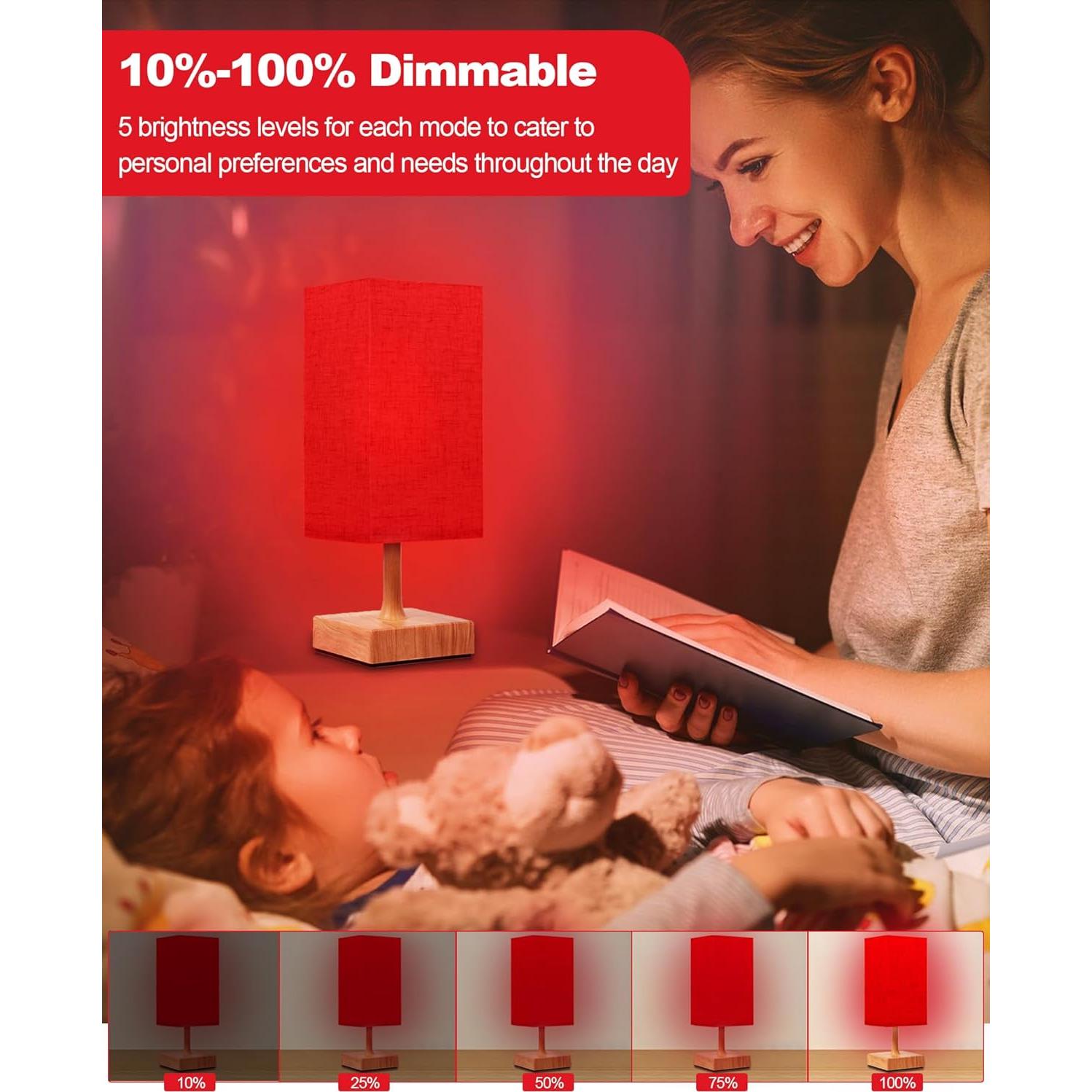 Lámpara de Noche Roja Aoife SW-HGDF10WD 670nm Control Remoto