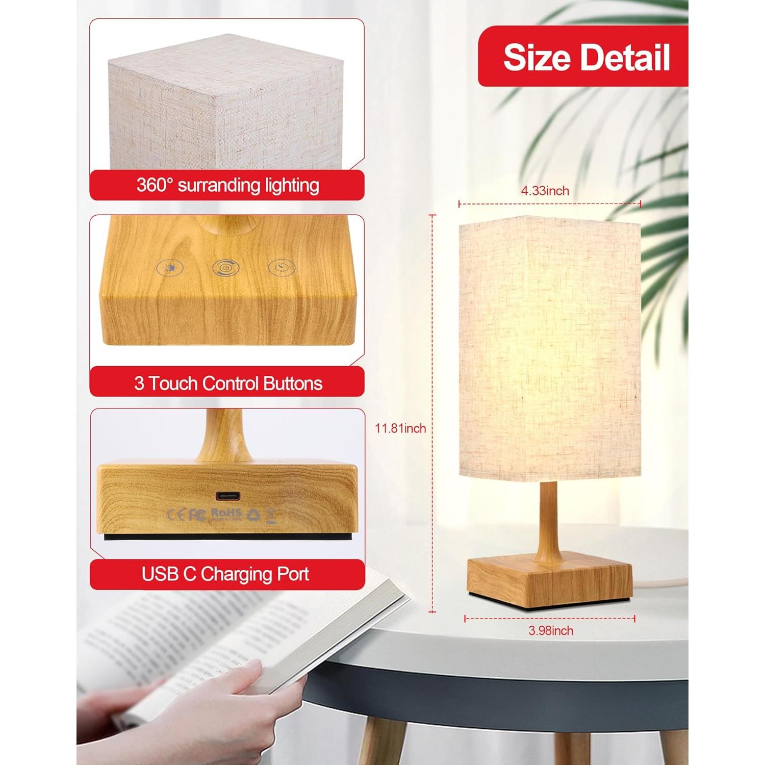 Lámpara de Noche Roja Aoife SW-HGDF10WD 670nm Control Remoto