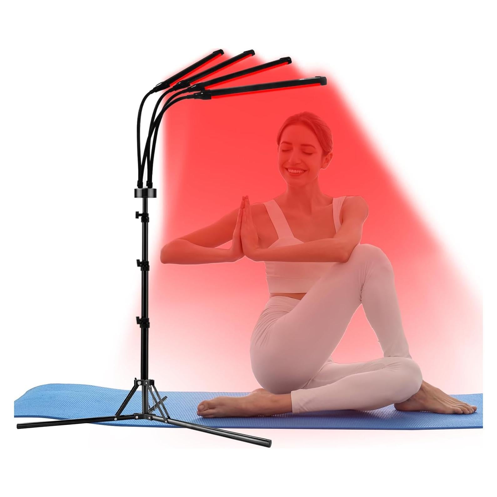 Terapia de Luz Roja Infrarroja 660nm 850nm 180LEDs con Trípode