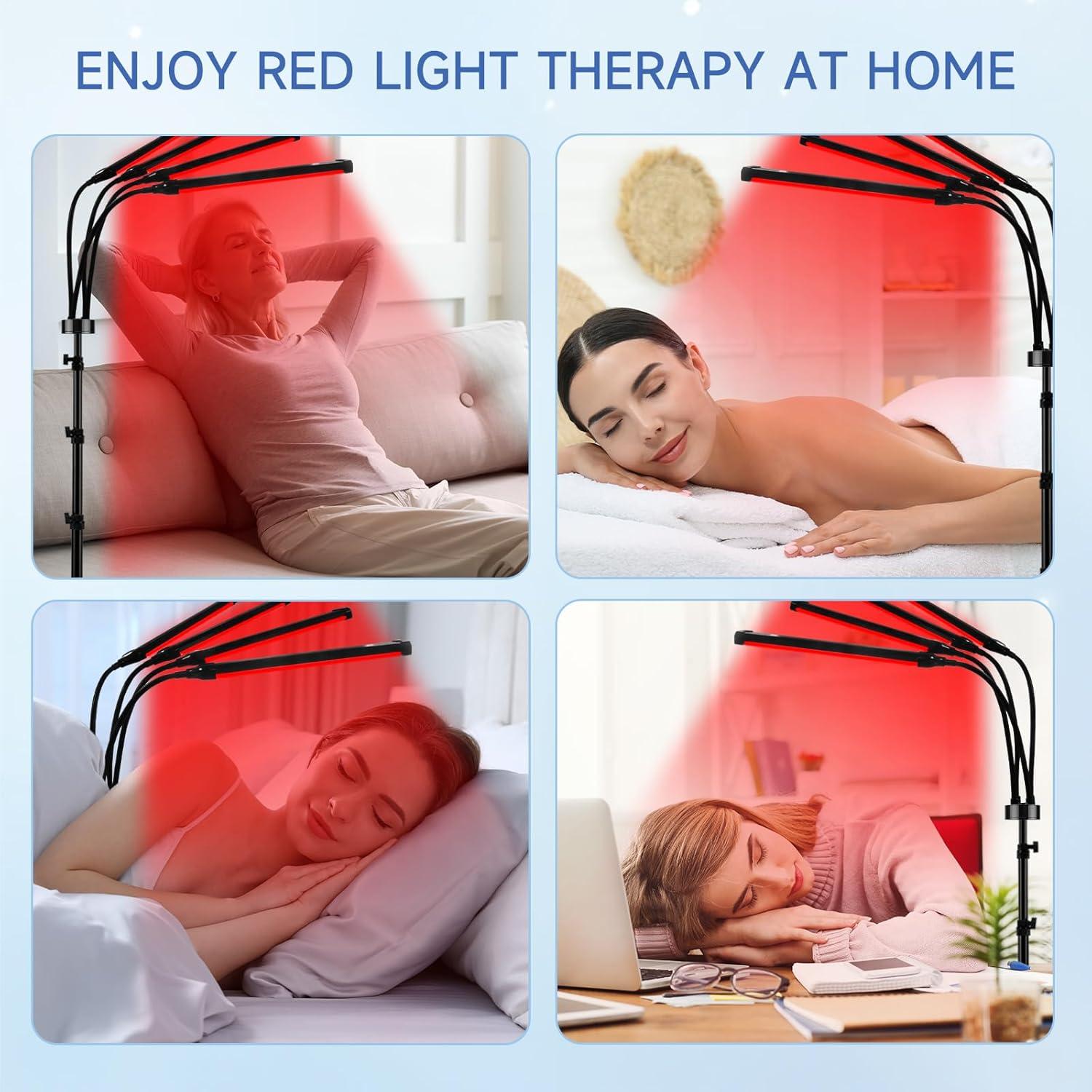 Terapia de Luz Roja Infrarroja 660nm 850nm 180LEDs con Trípode