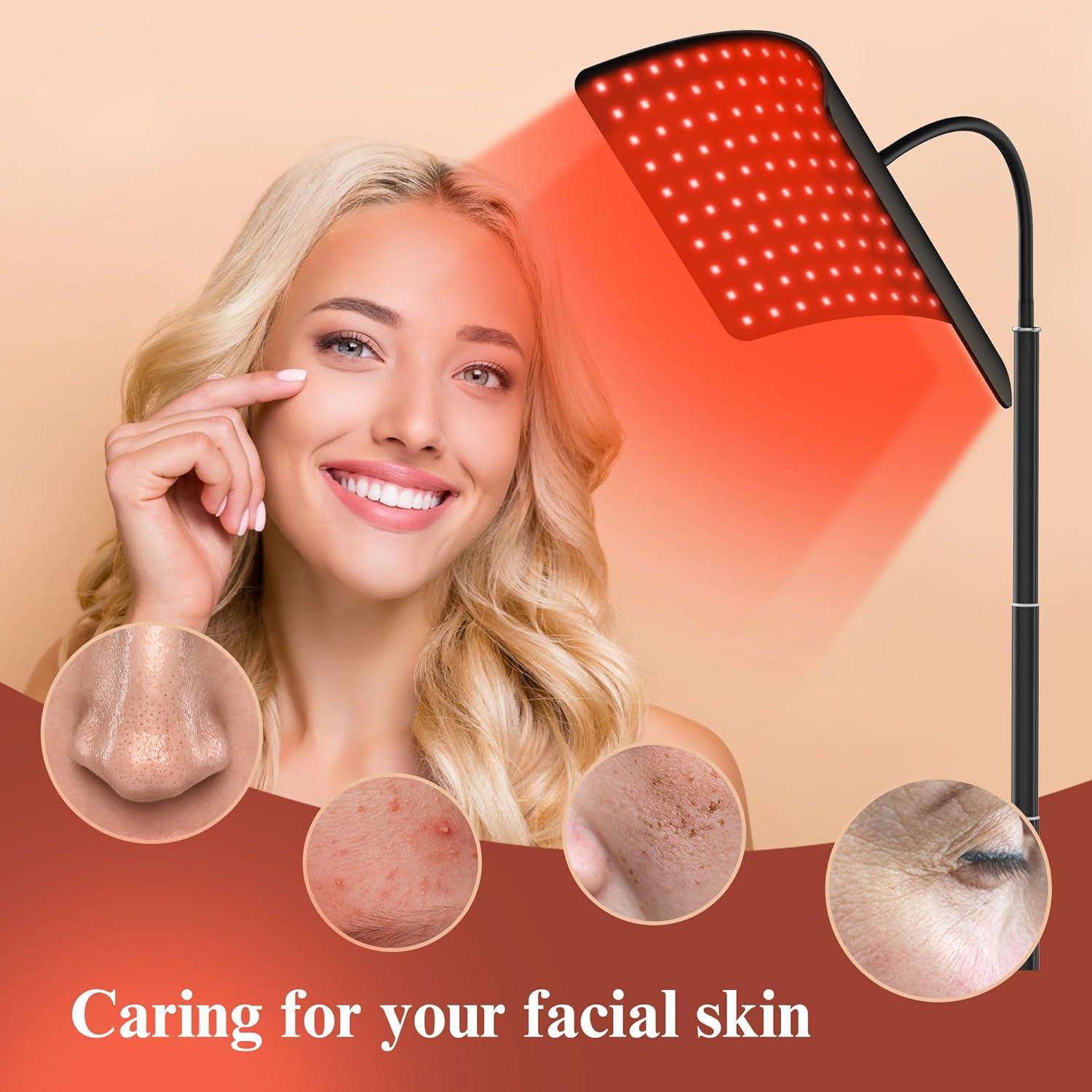 Panel de Terapia de Luz Roja CMICE 660nm y 850nm con Soporte