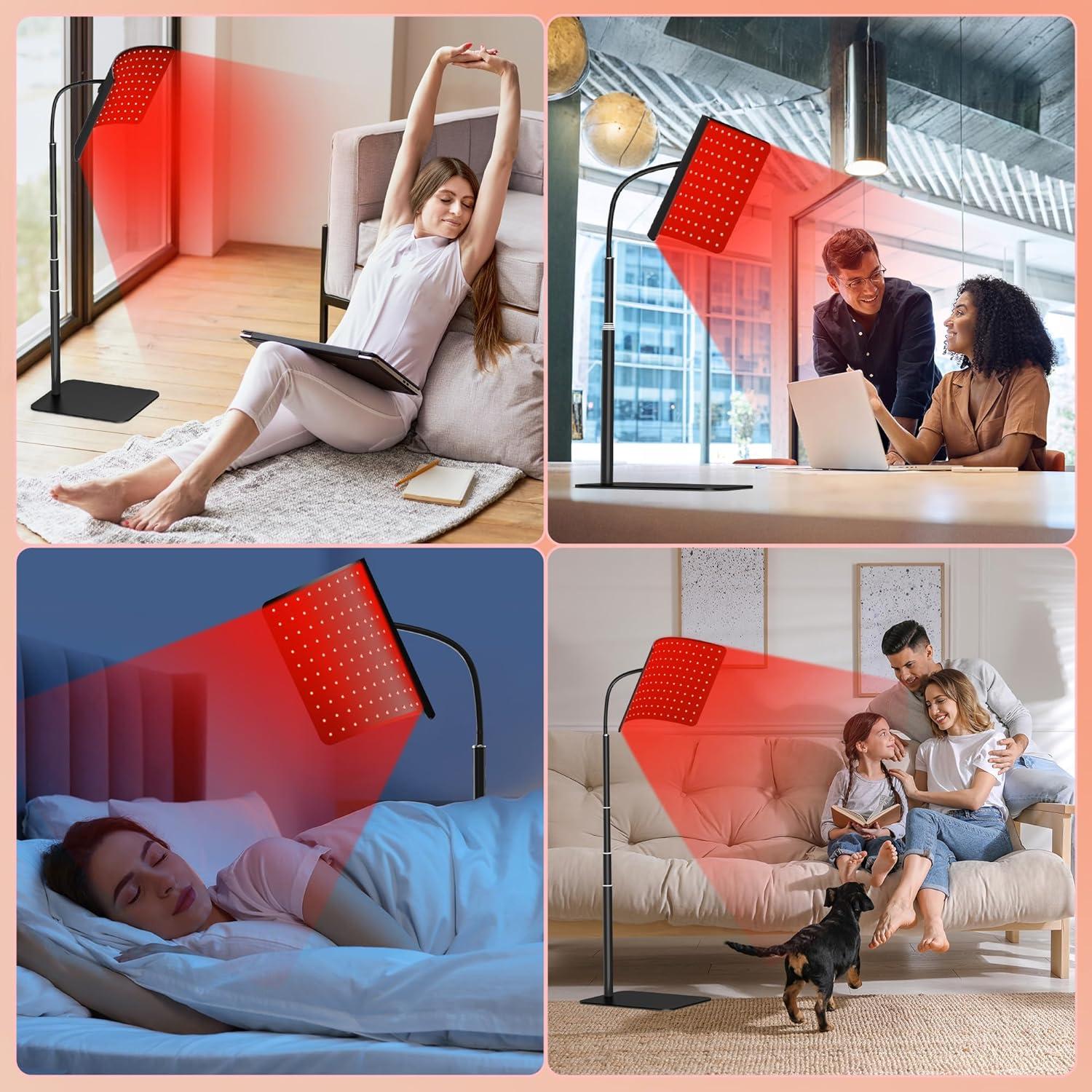 Panel de Terapia de Luz Roja CMICE 660nm y 850nm con Soporte