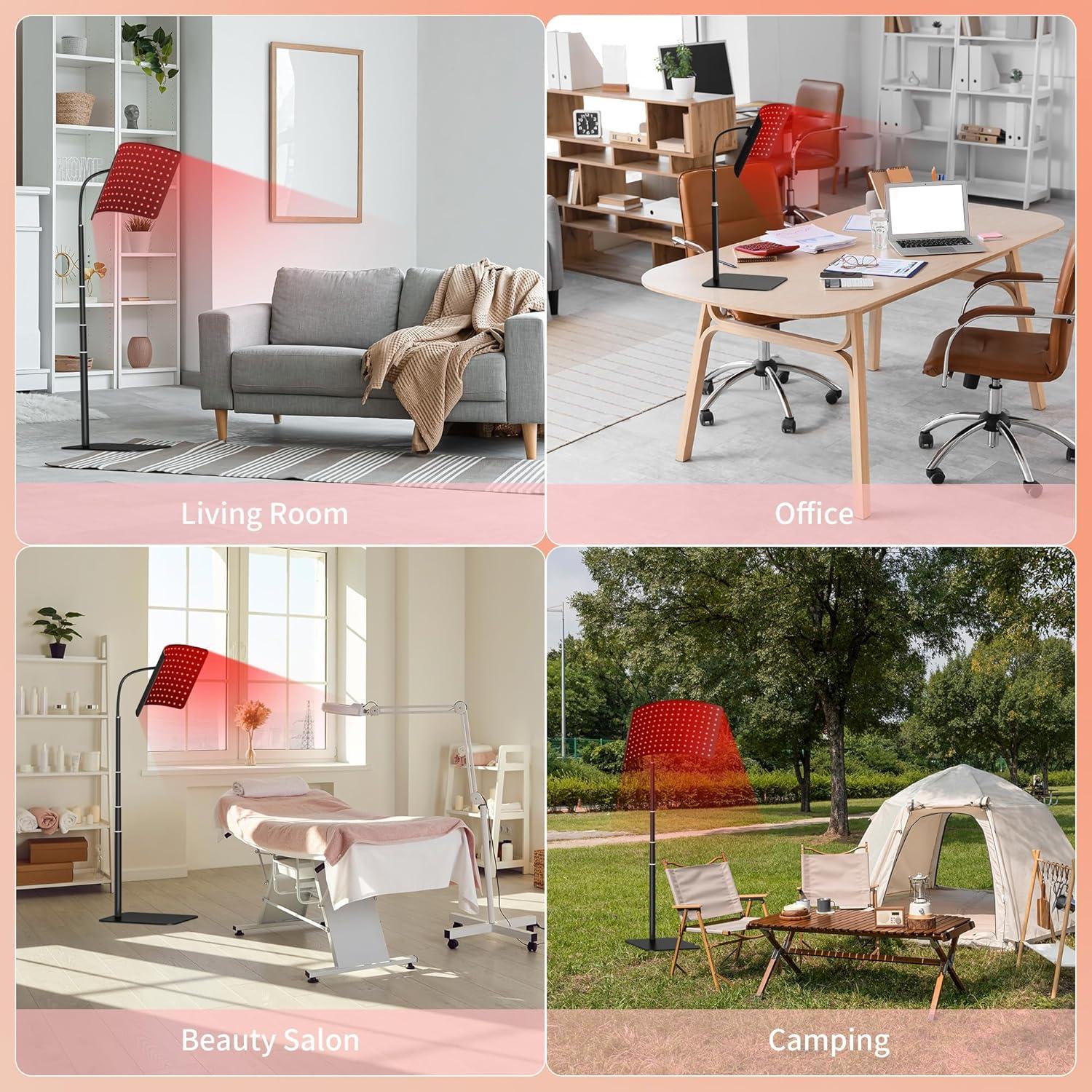 Panel de Terapia de Luz Roja CMICE 660nm y 850nm con Soporte