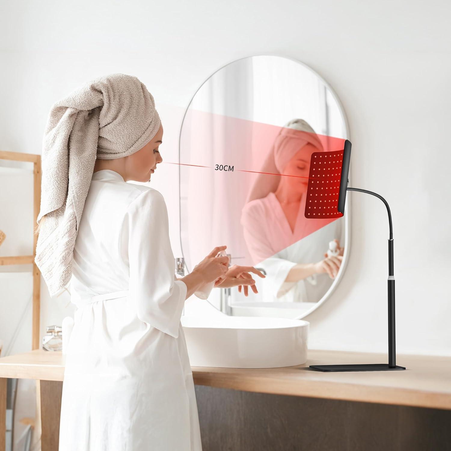 Panel de Terapia de Luz Roja CMICE 660nm y 850nm con Soporte