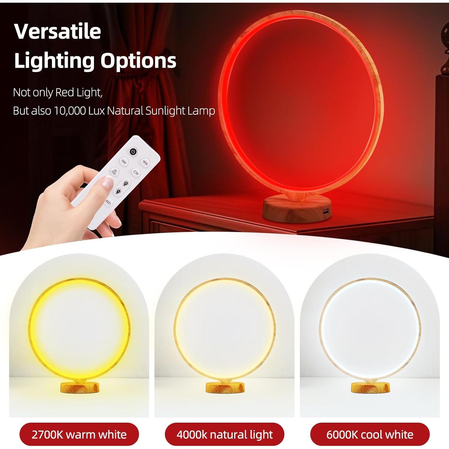 Lámpara de luz roja HAUBAT S99 para terapia nocturna 670nm