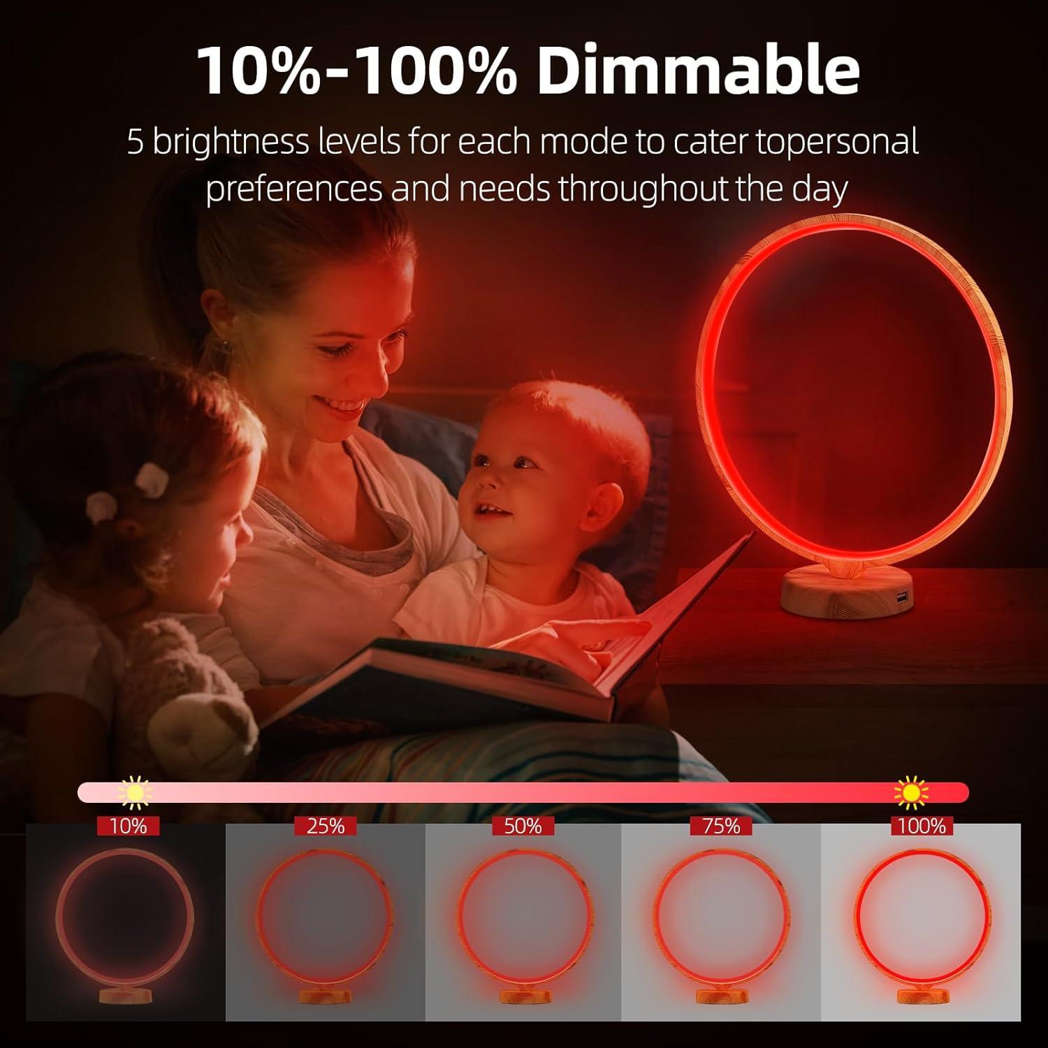 Lámpara de luz roja HAUBAT S99 para terapia nocturna 670nm