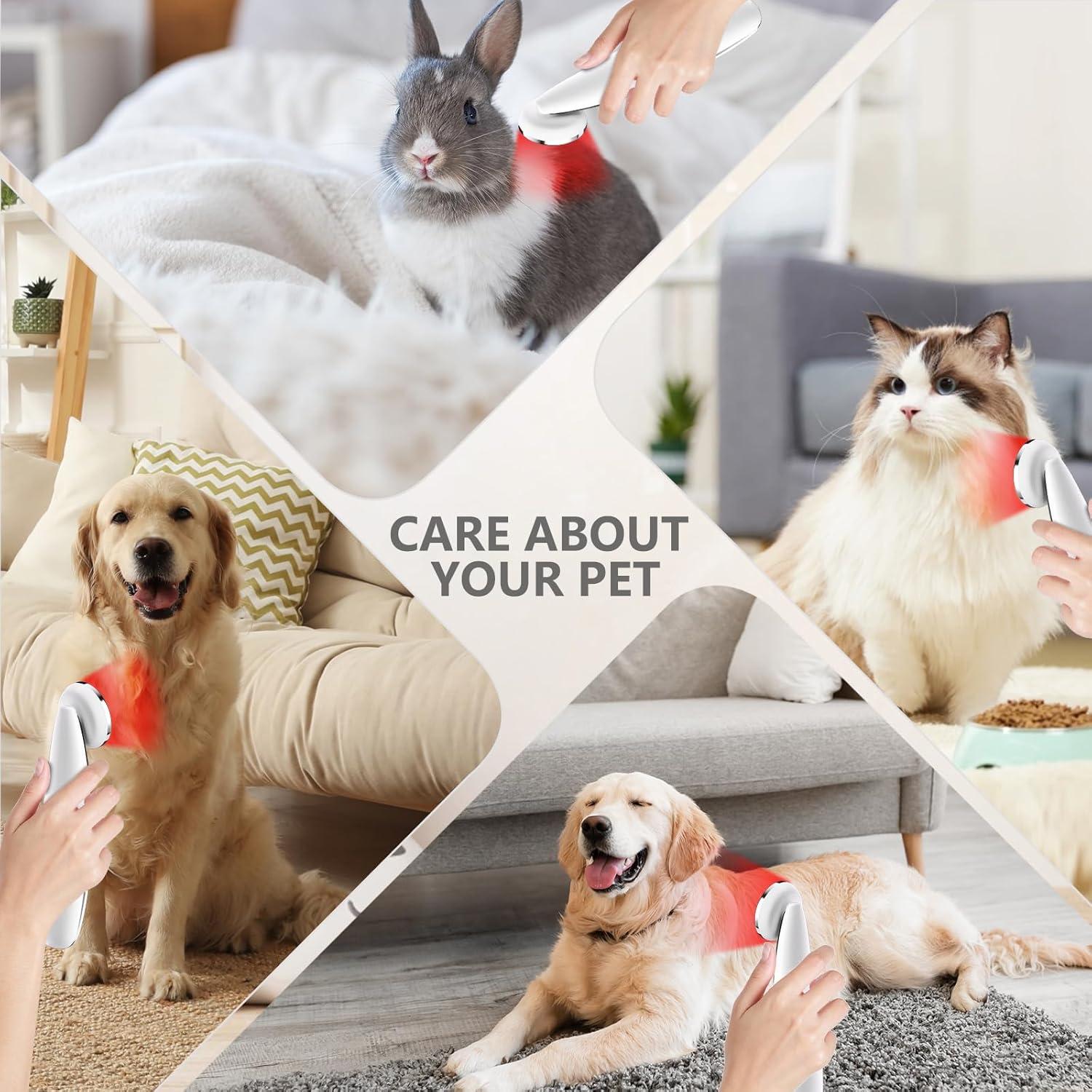 Terapia de Luz Roja Portátil Hottoerak 660nm 850nm para Mascotas