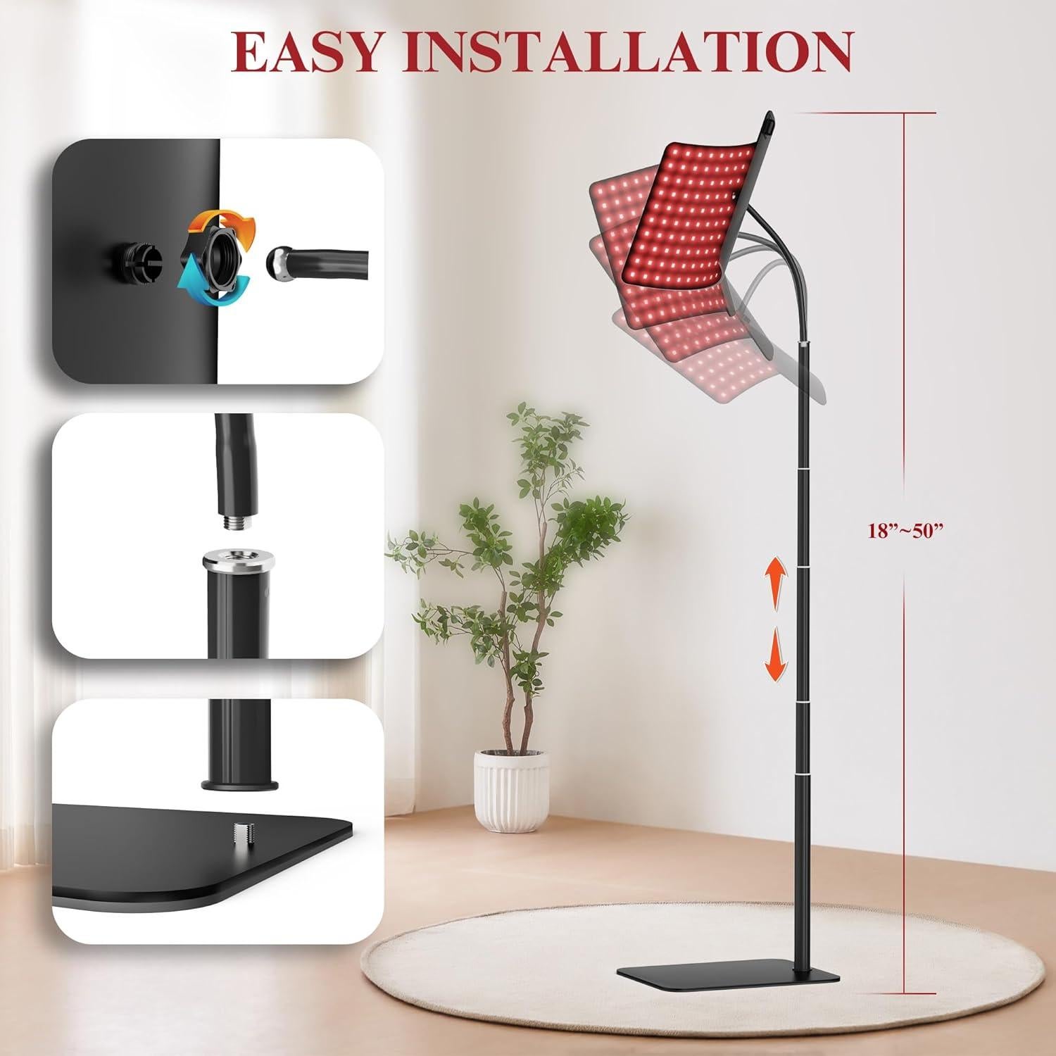 Lámpara de Terapia de Luz Roja CMICE 660nm y 850nm para Cara y Cuerpo