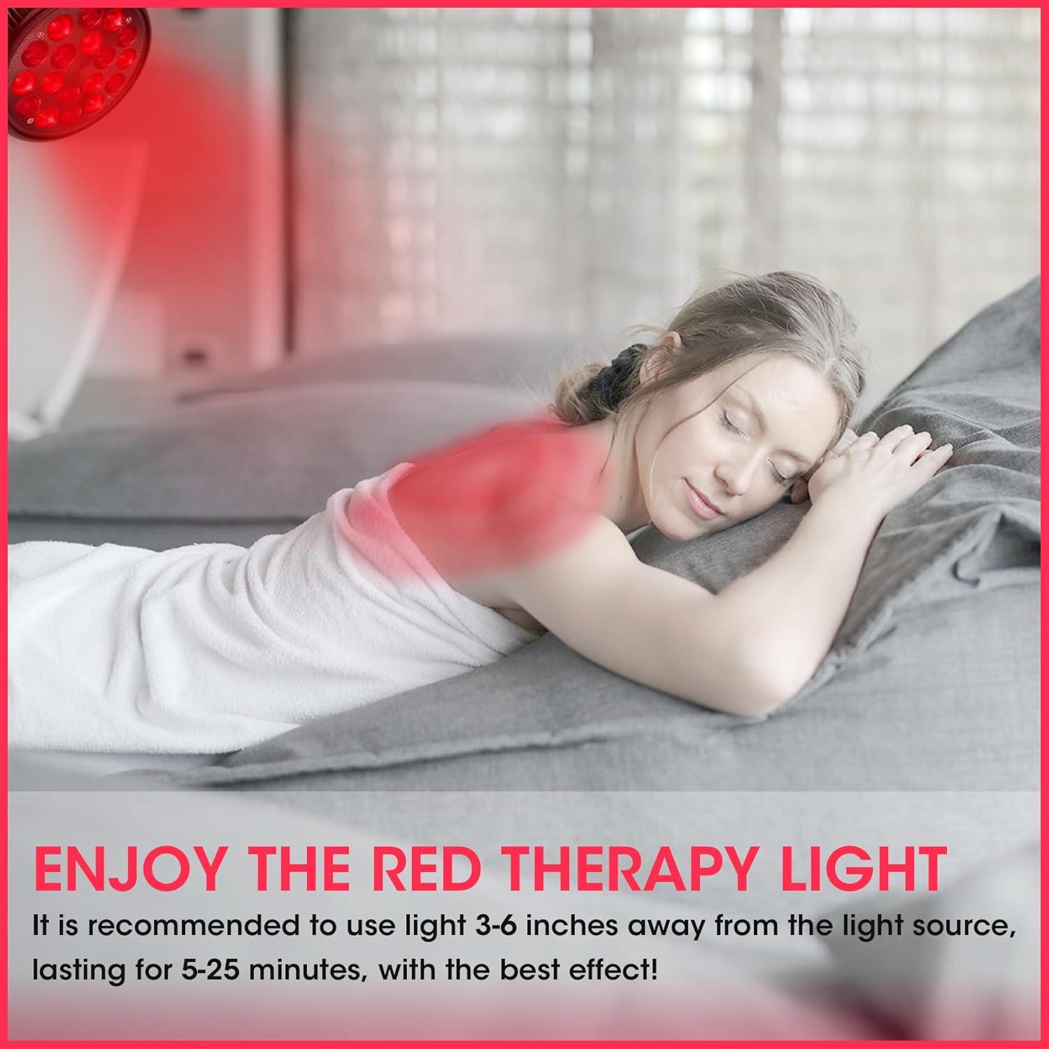 Lámpara de Terapia de Luz Roja DMMBMFC 54W 18 LED Ajustable