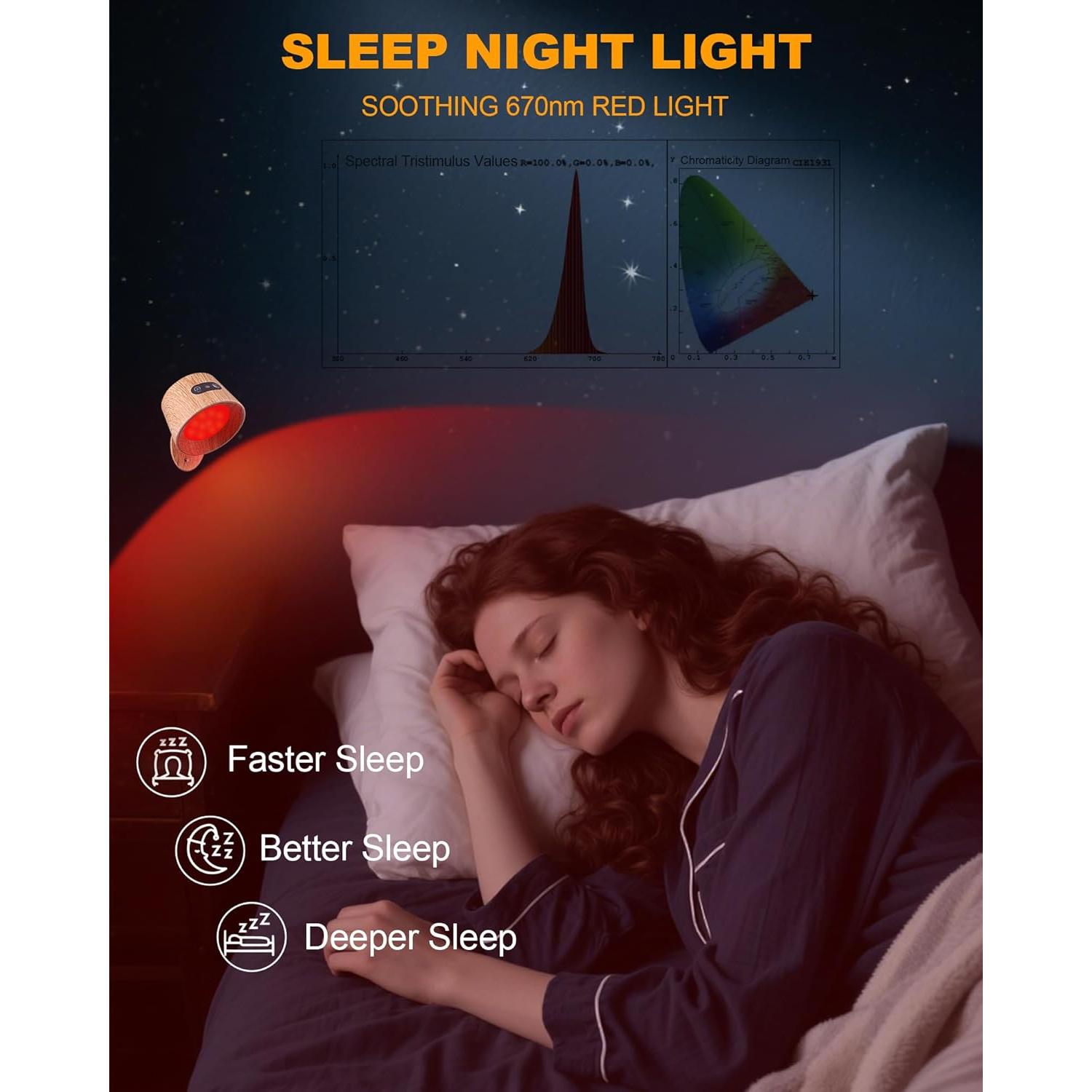 Lámpara de Terapia de Luz Roja 670nm Aoife con Control Remoto