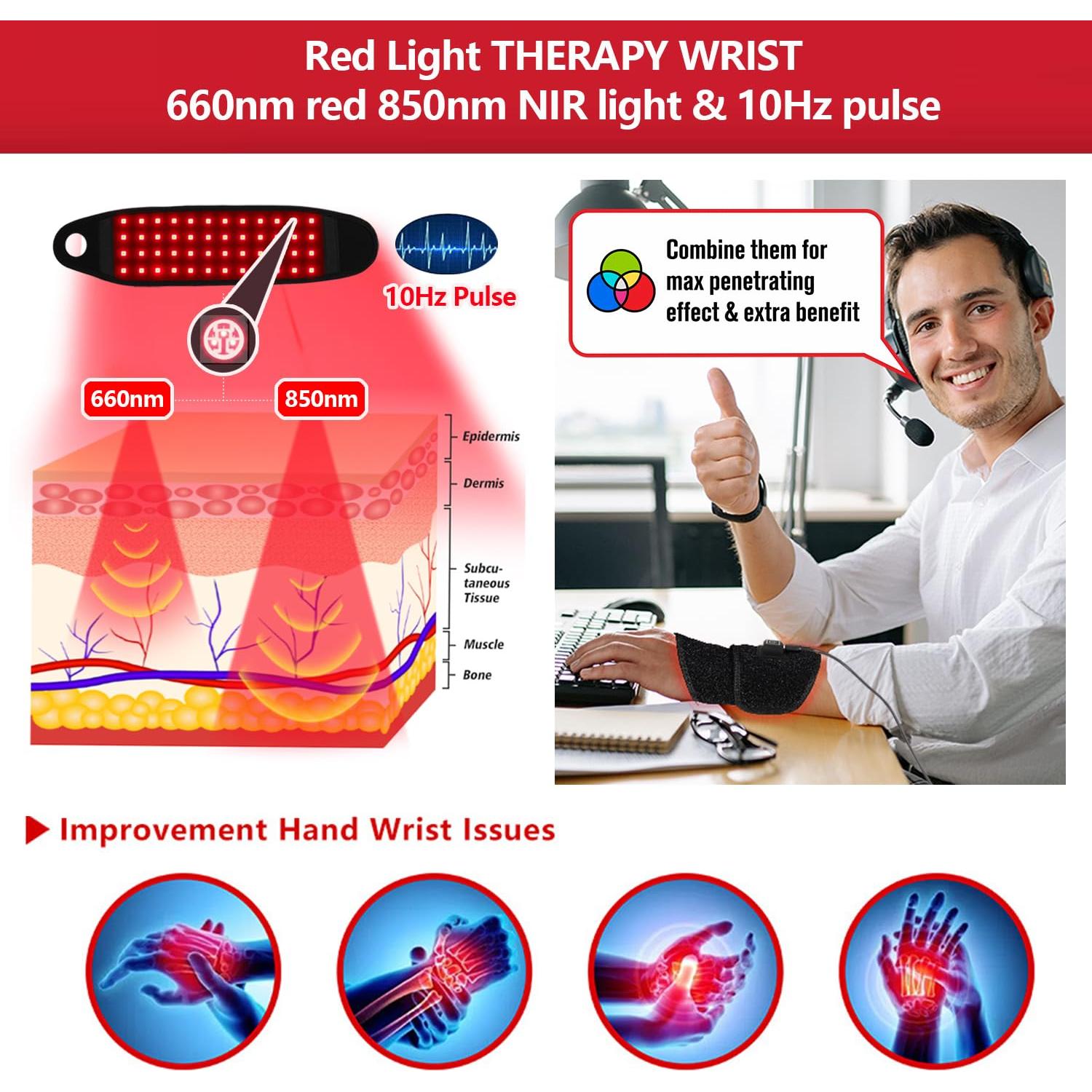 Cinta de Terapia de Luz Roja e Infrarroja Xiamen RLT-48 para Alivio del Dolor