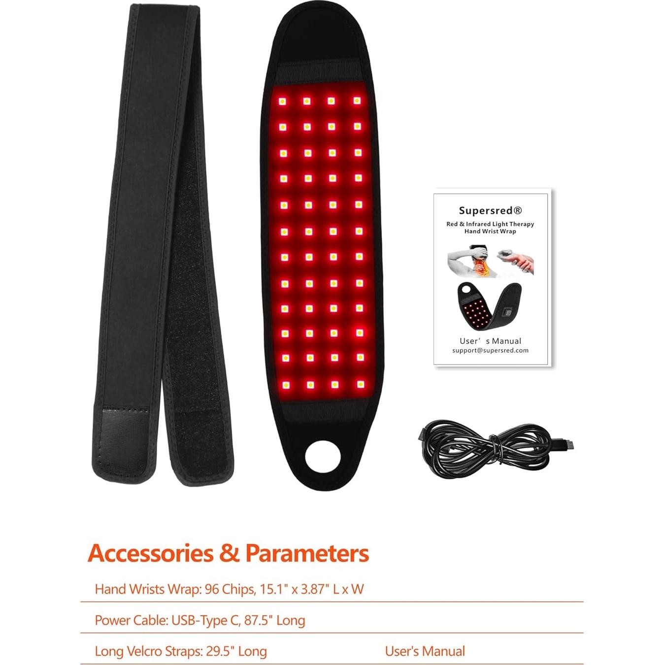 Cinta de Terapia de Luz Roja e Infrarroja Xiamen RLT-48 para Alivio del Dolor