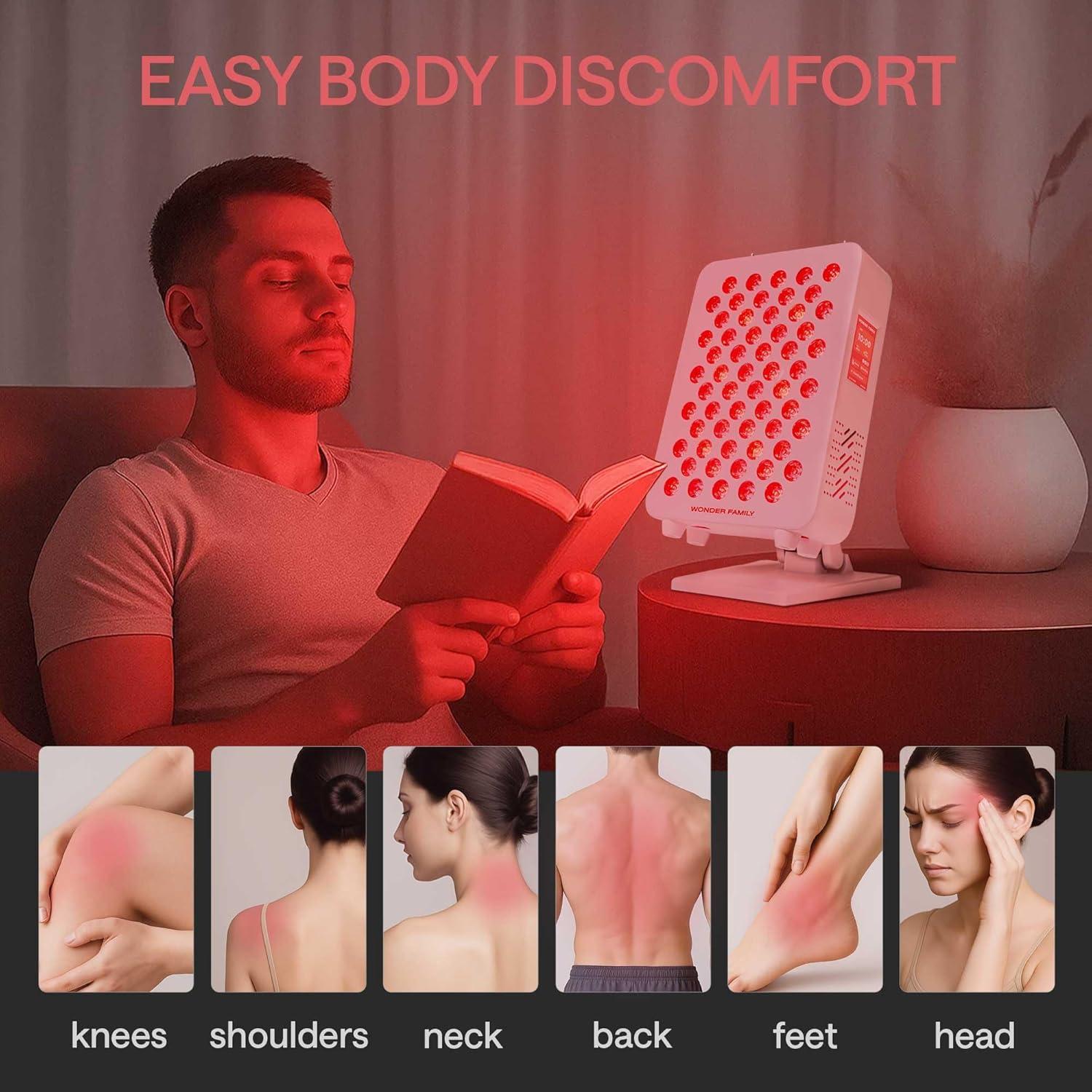 Panel de Terapia de Luz Roja Wonder Family RL60S - 5 Longitudes de Onda