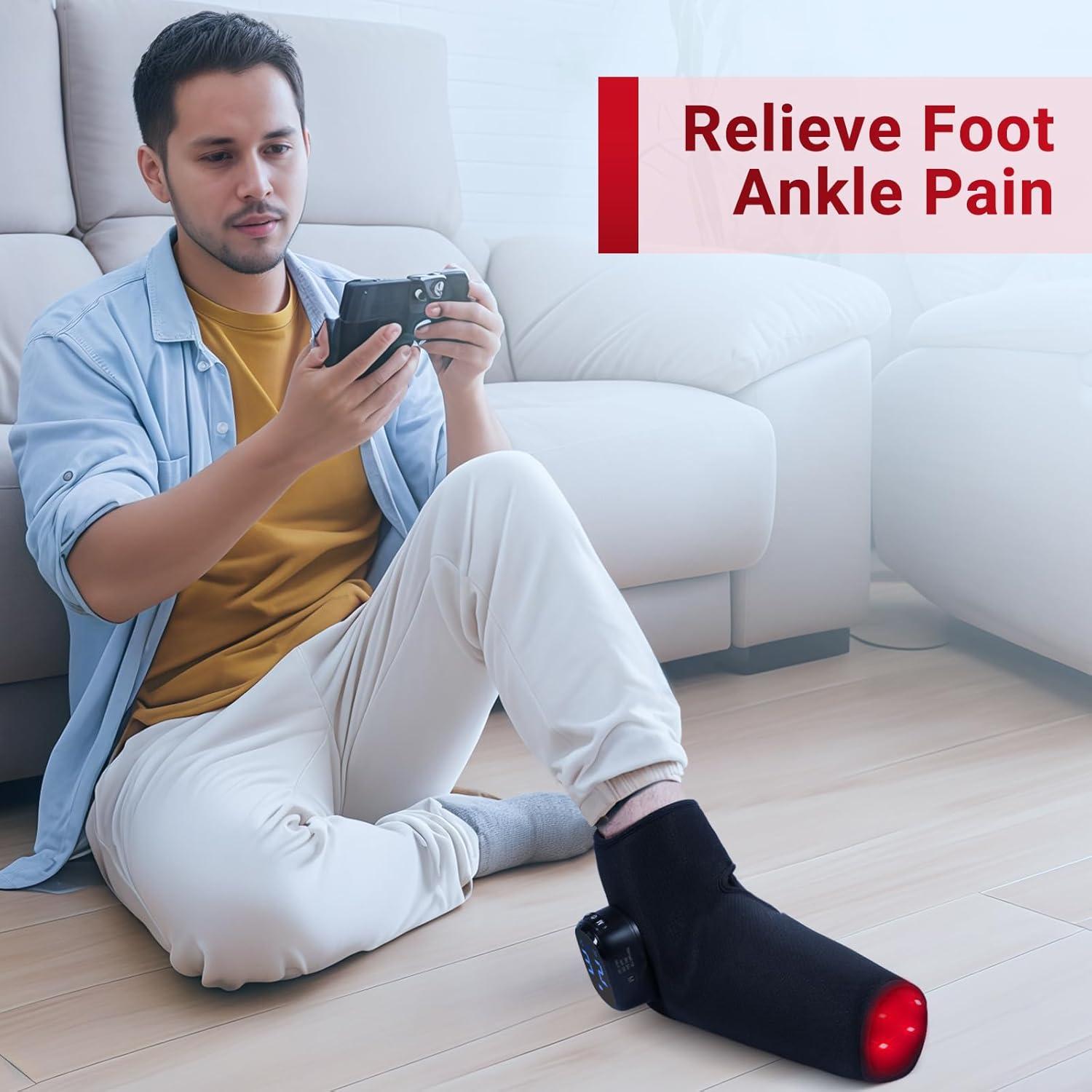 Terapia de Luz Roja Inalámbrica Comfytemp 5000mAh para Pie