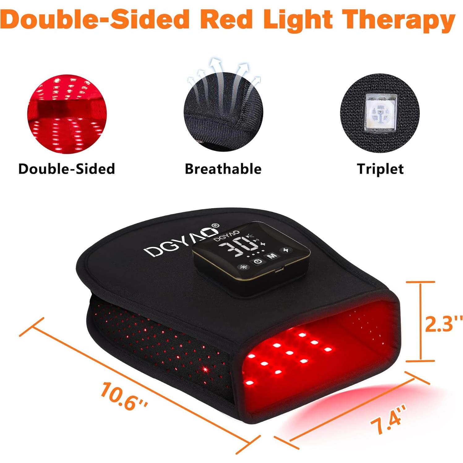 Guante Terapia Luz Roja TUOB Inalámbrico 4000mAh Alivio Dolor